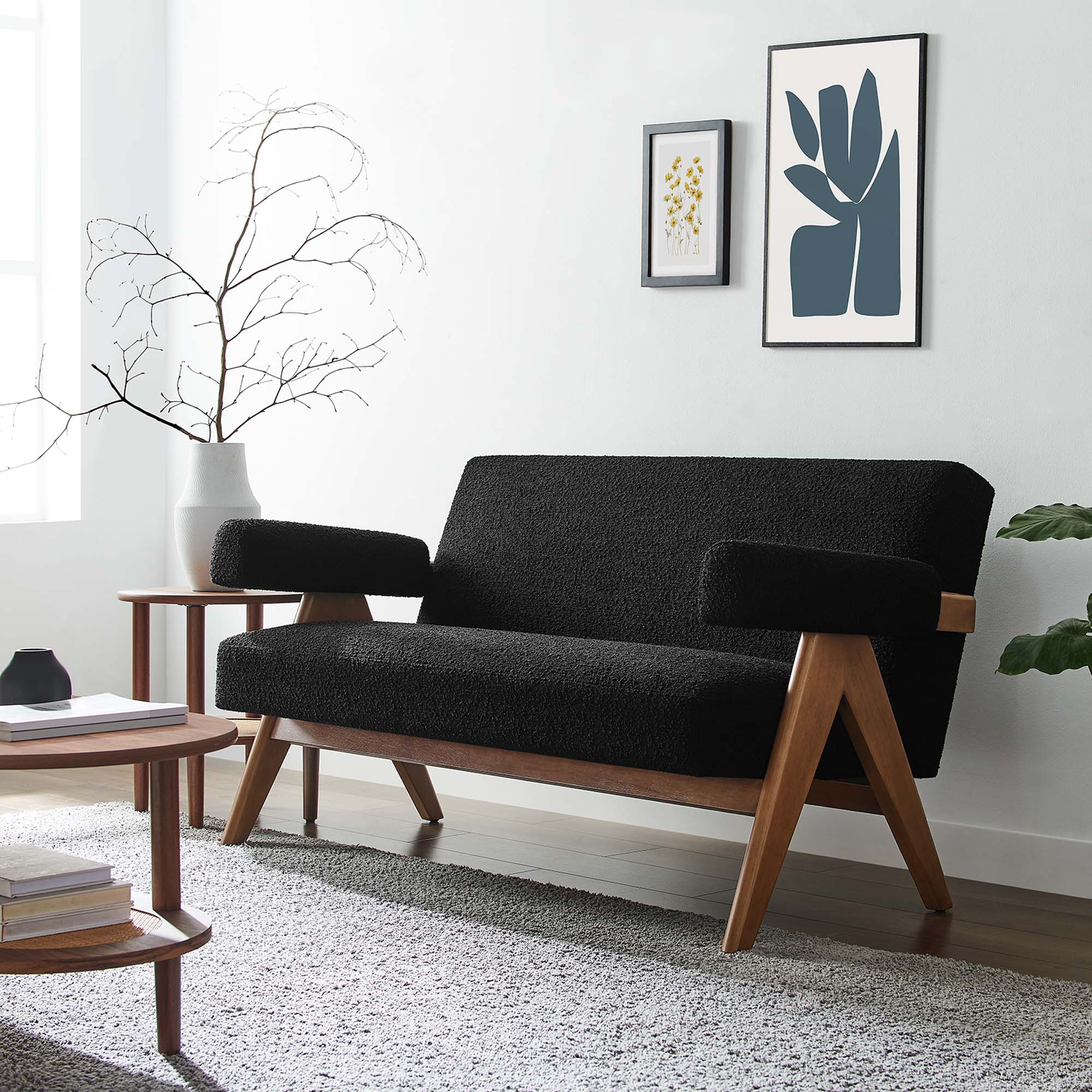 Chaise sans accoudoirs rembourrée en duvet Commix