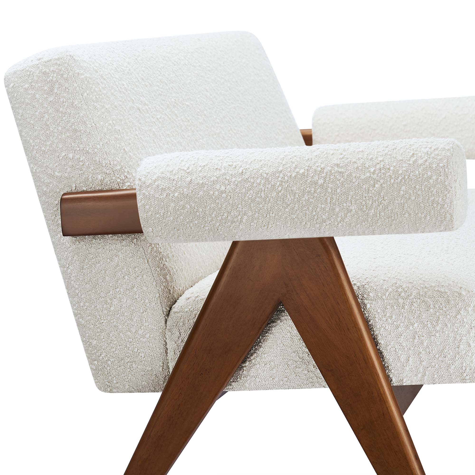 Chaise sans accoudoirs rembourrée en duvet Commix
