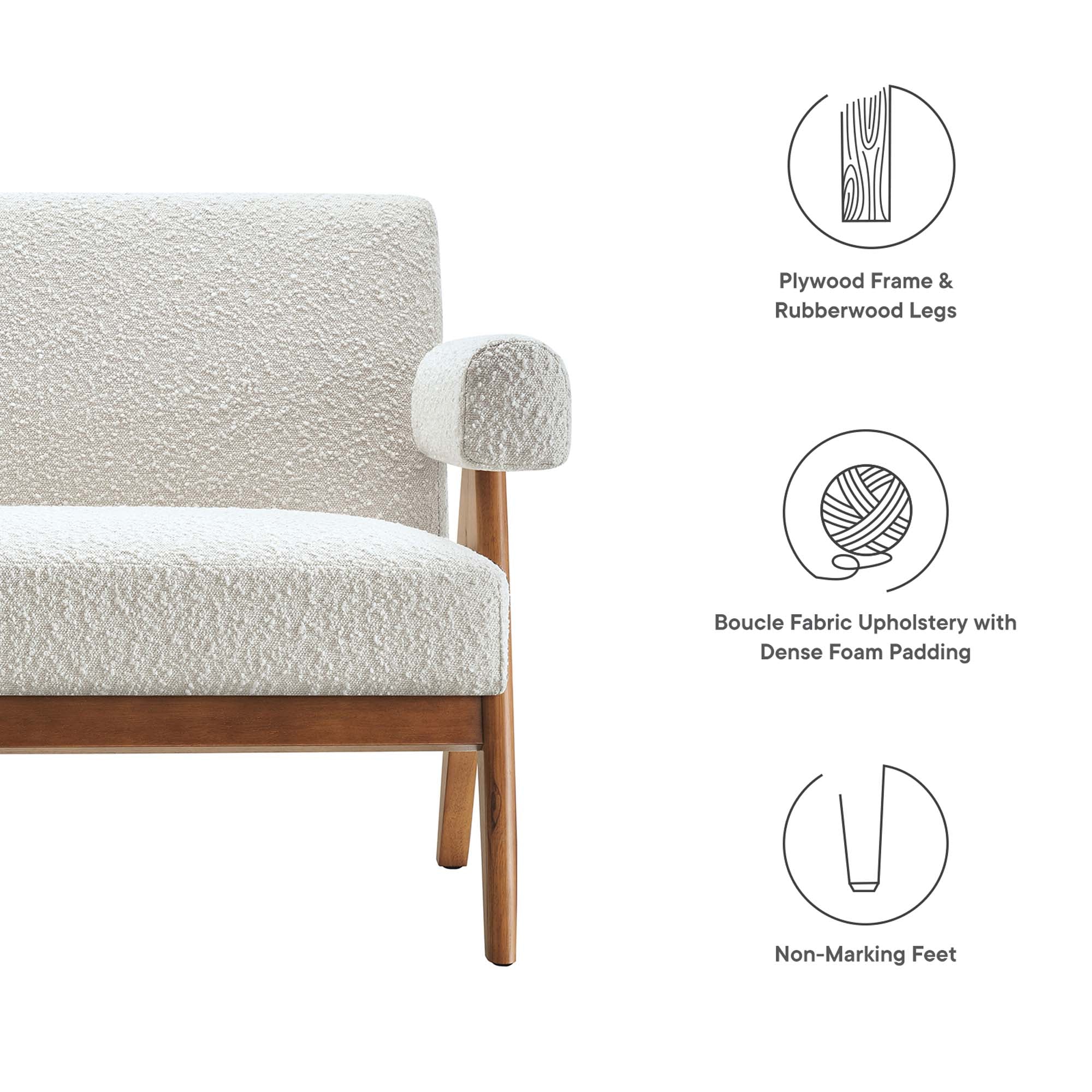 Chaise sans accoudoirs rembourrée en duvet Commix