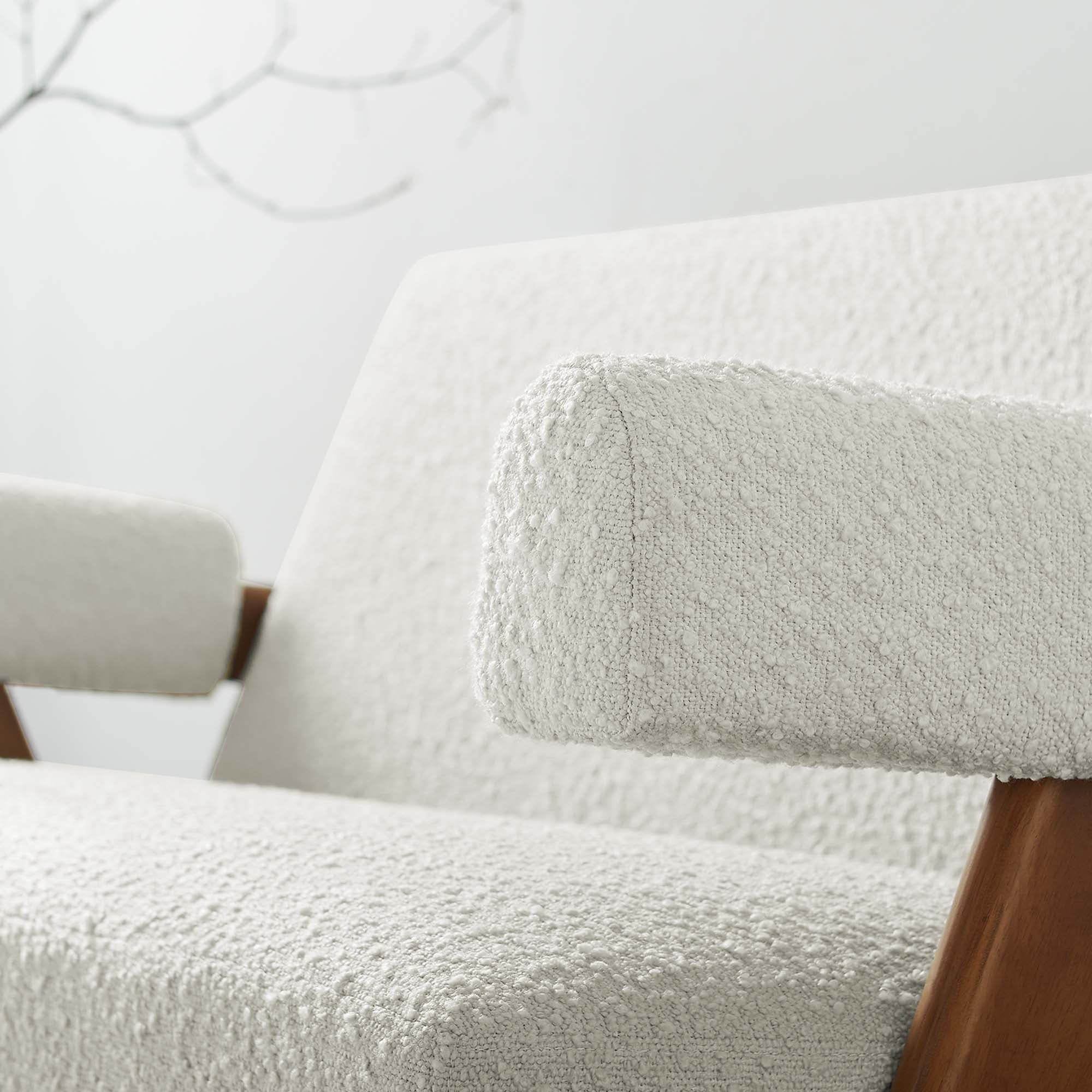 Chaise sans accoudoirs rembourrée en duvet Commix