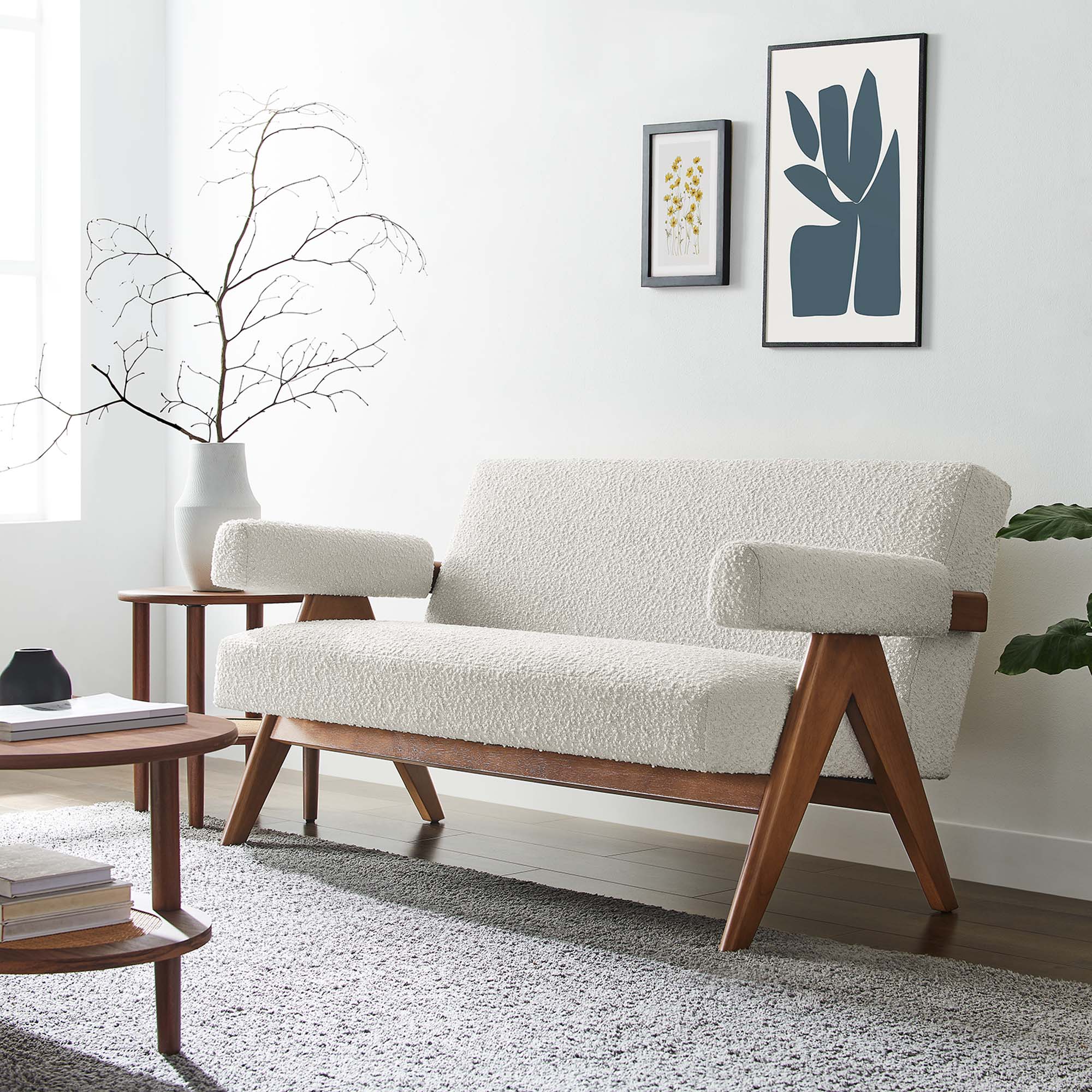 Chaise sans accoudoirs rembourrée en duvet Commix