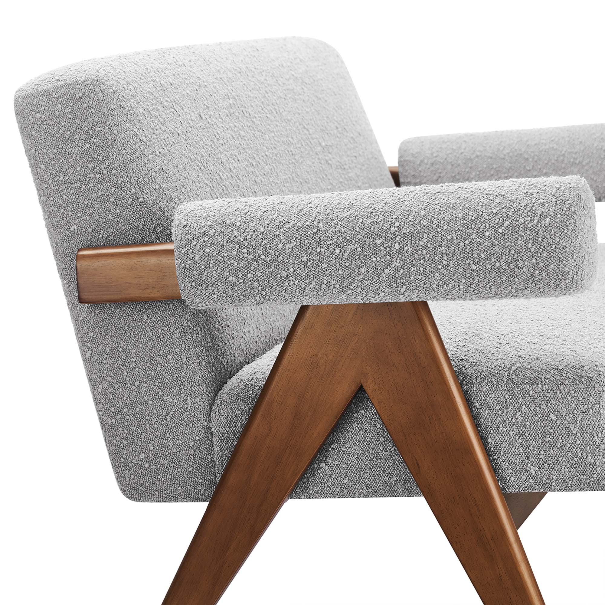 Chaise sans accoudoirs rembourrée en duvet Commix