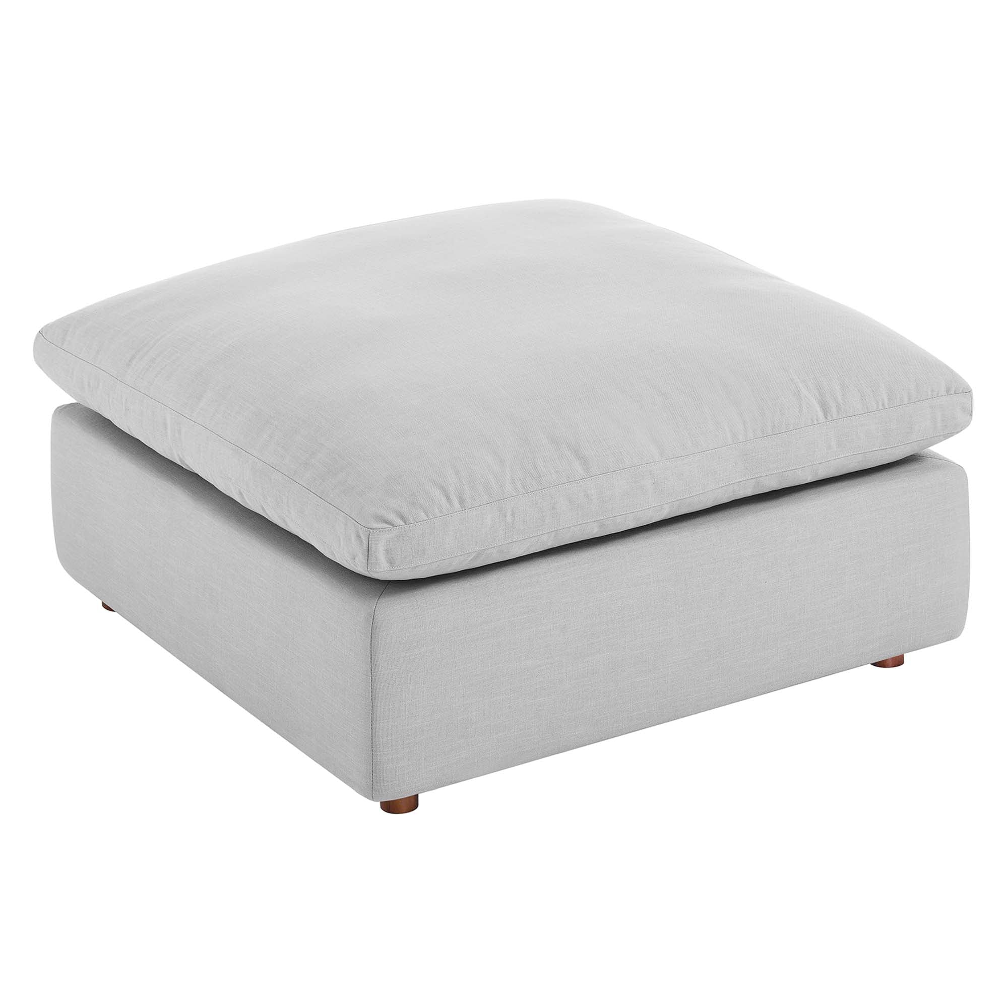 Commix Down Filled Overstuffed Sectional Sofa and Ottoman Set