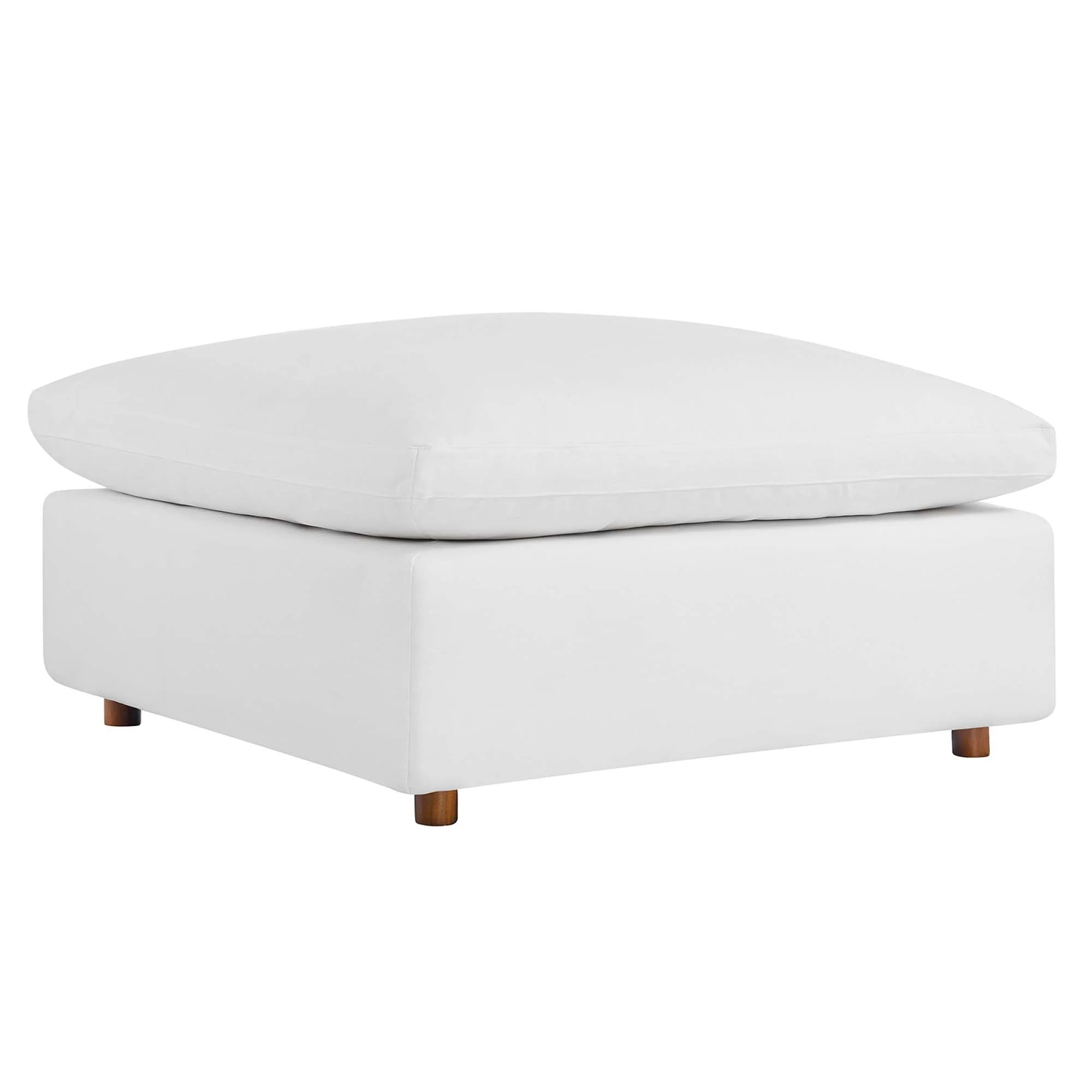 Commix Down Filled Overstuffed Sectional Sofa and Ottoman Set