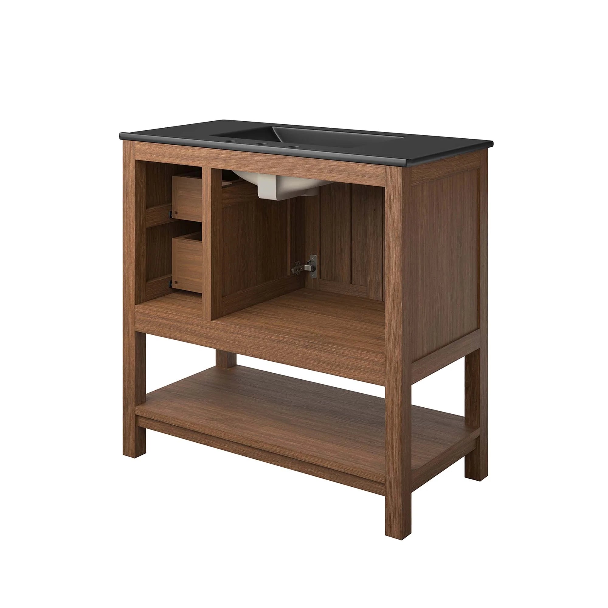 Meuble-lavabo de salle de bain en bois Ashlyn inclus