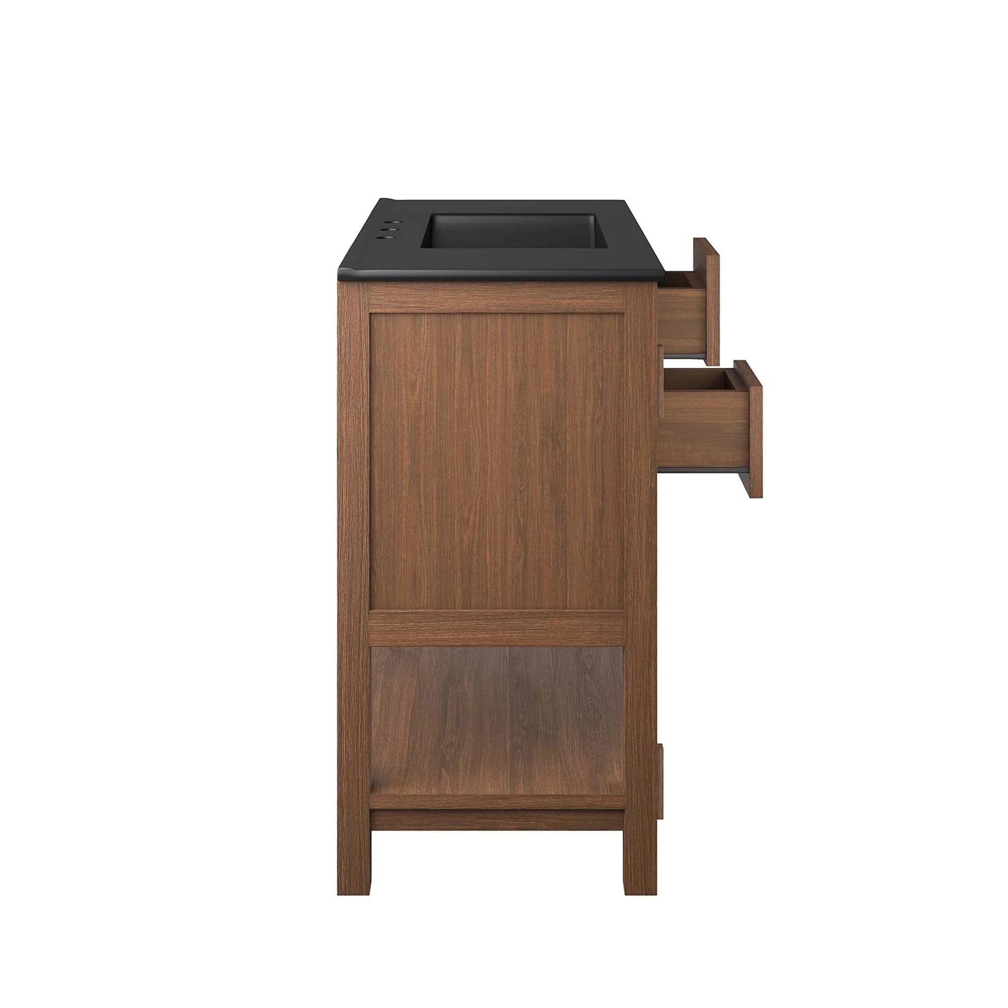 Meuble-lavabo de salle de bain en bois Ashlyn inclus