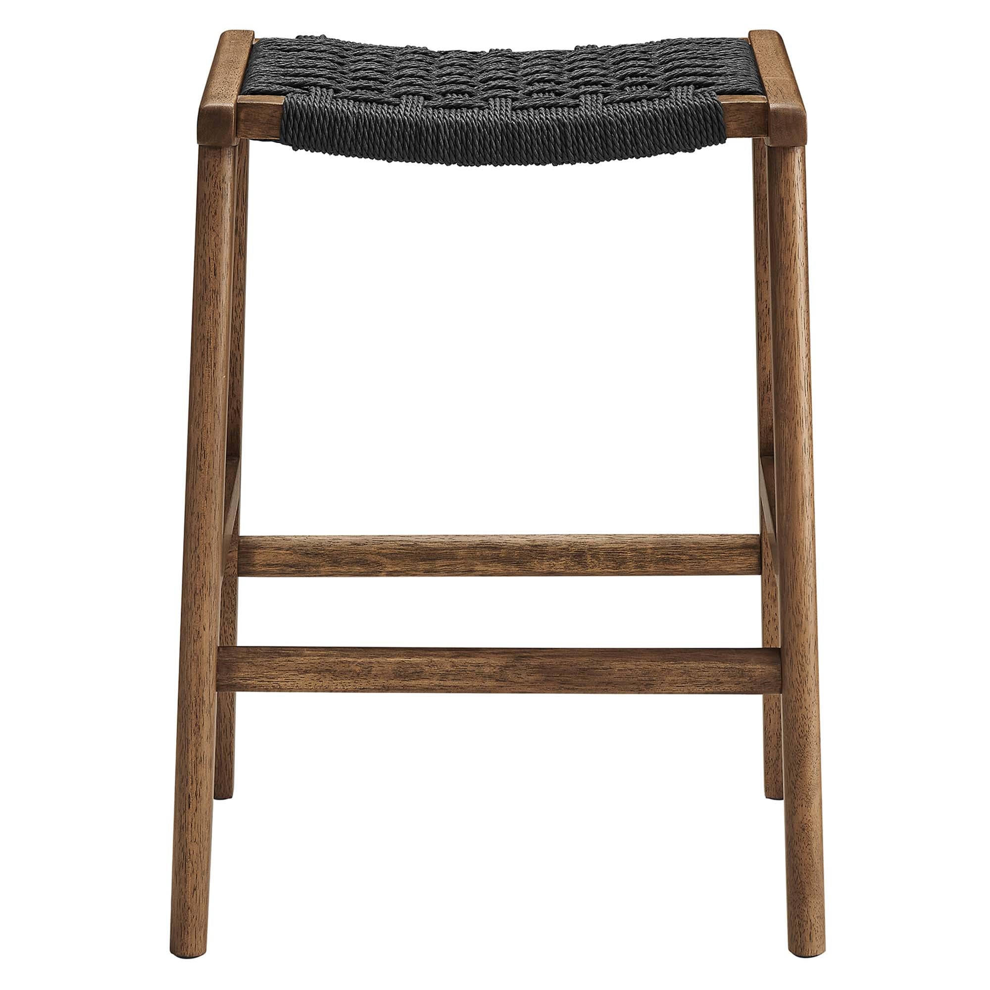 Saoirse Woven Rope Wood Counter Stool Set of 2