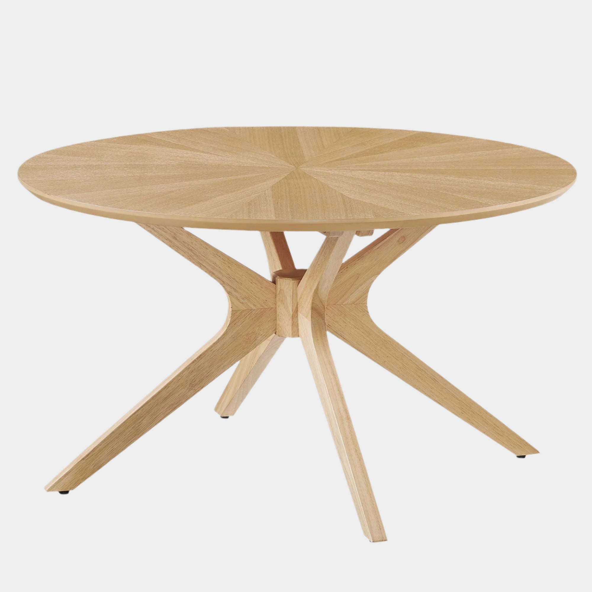 Crossroads Round Wood Coffee Table