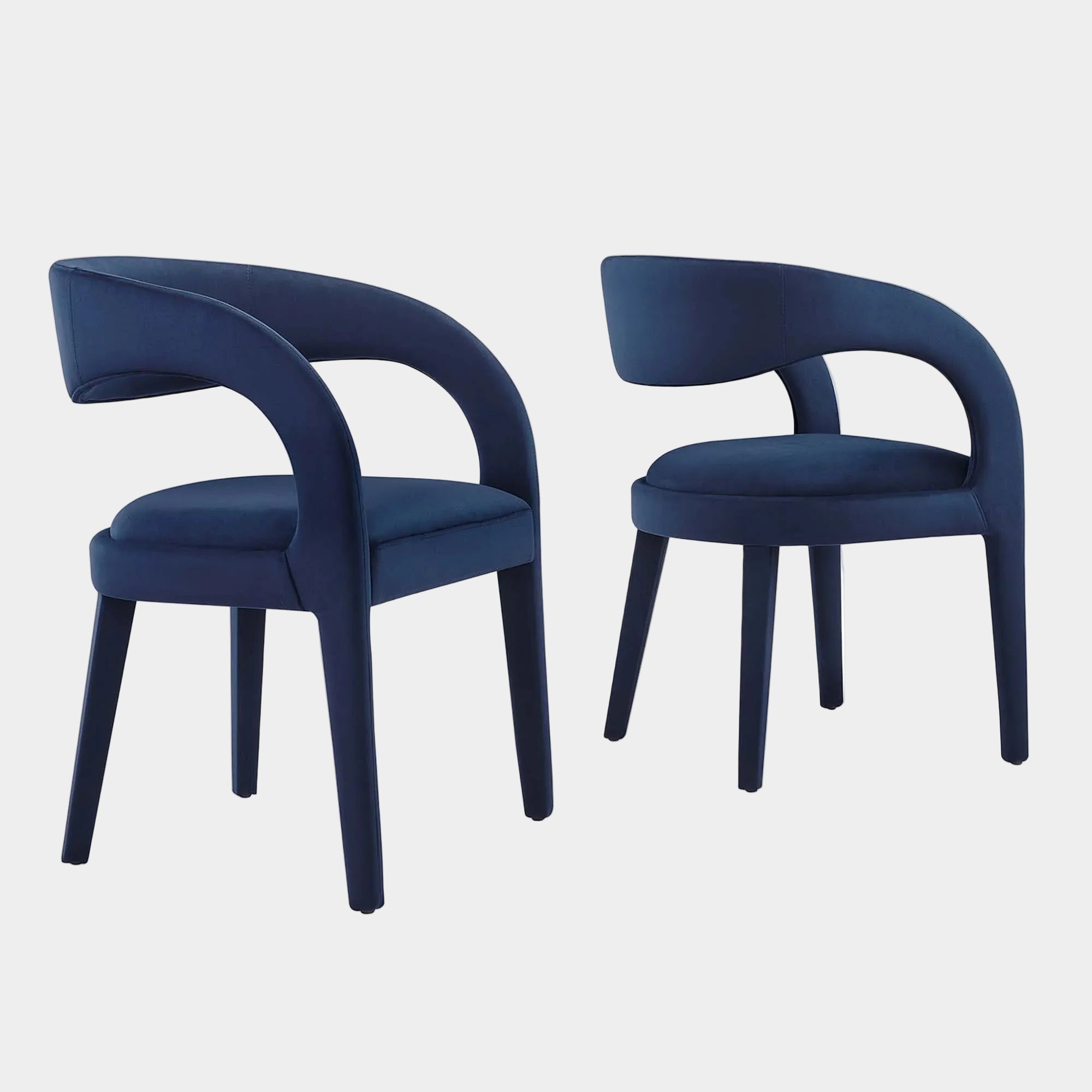 Pinnacle Performance Velvet Dining Chair Set of 2