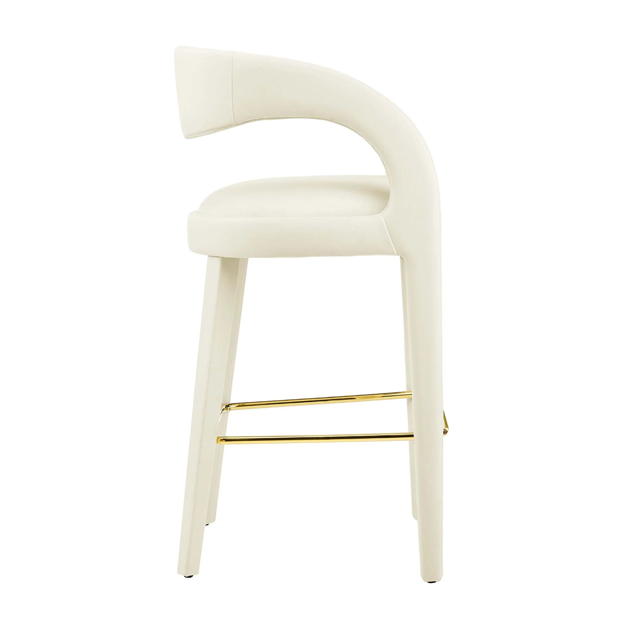 Pinnacle Performance Velvet Bar Stool Set of 2