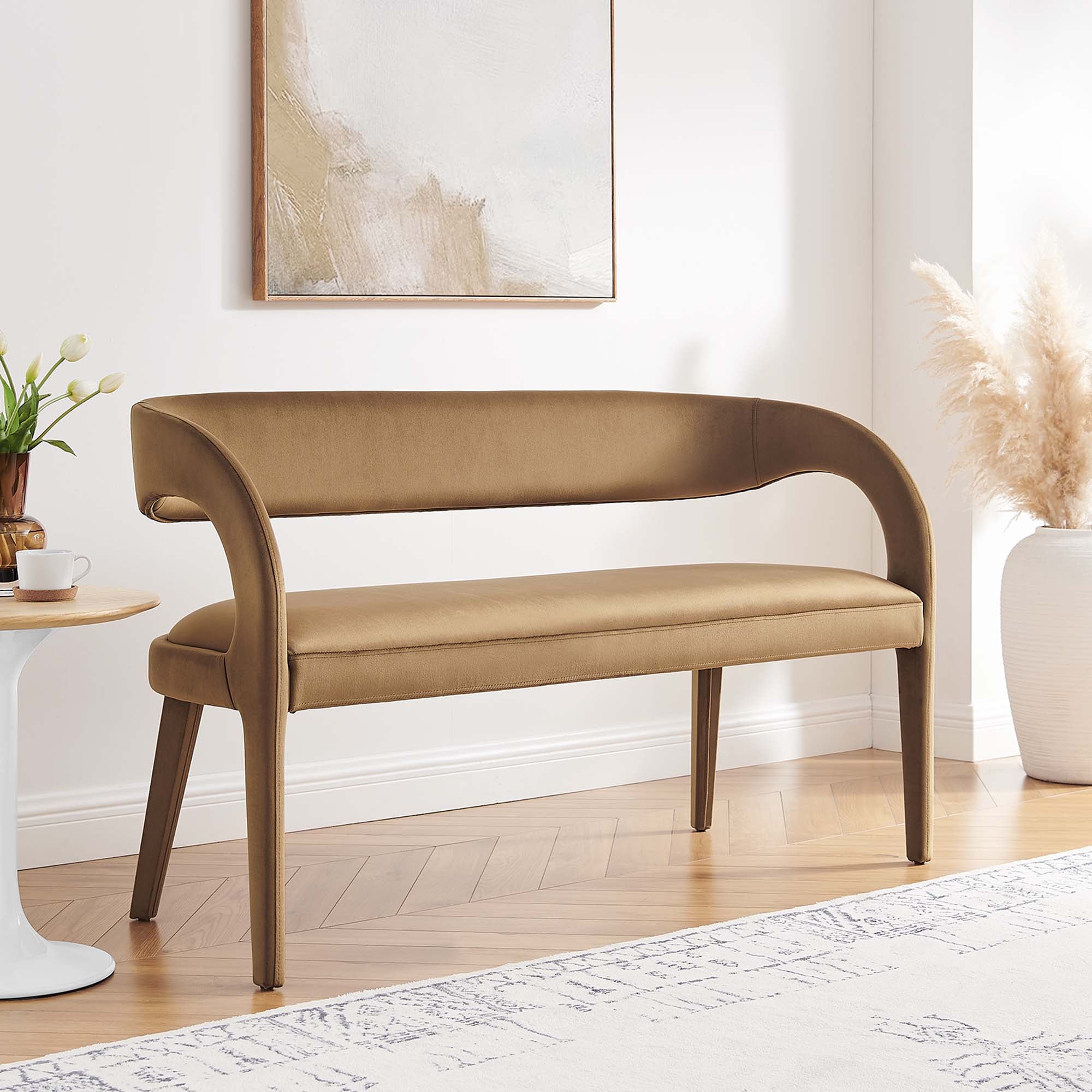 Chaise sans accoudoirs rembourrée en duvet Commix