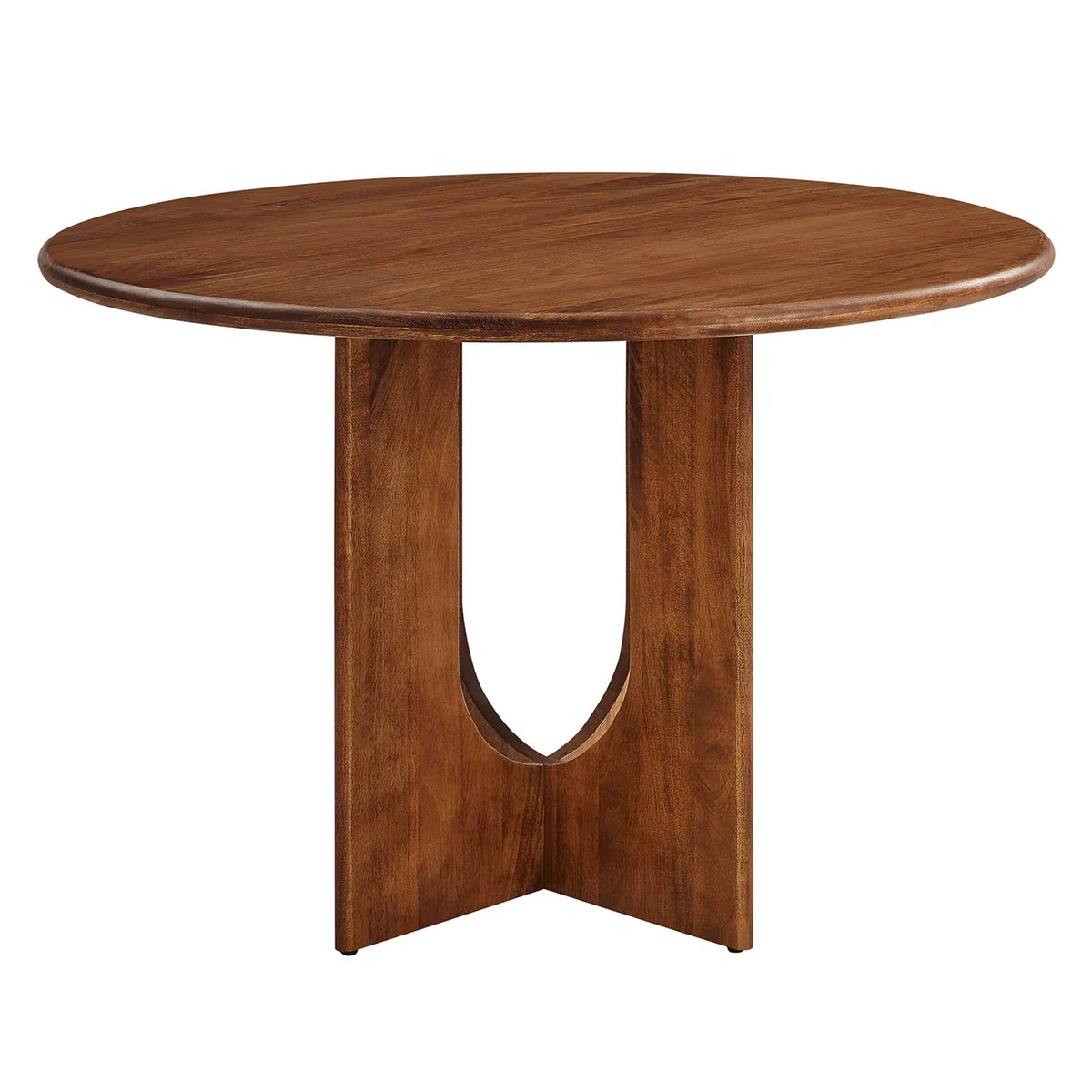 Rivian Round 48" Wood Dining Table in Walnut