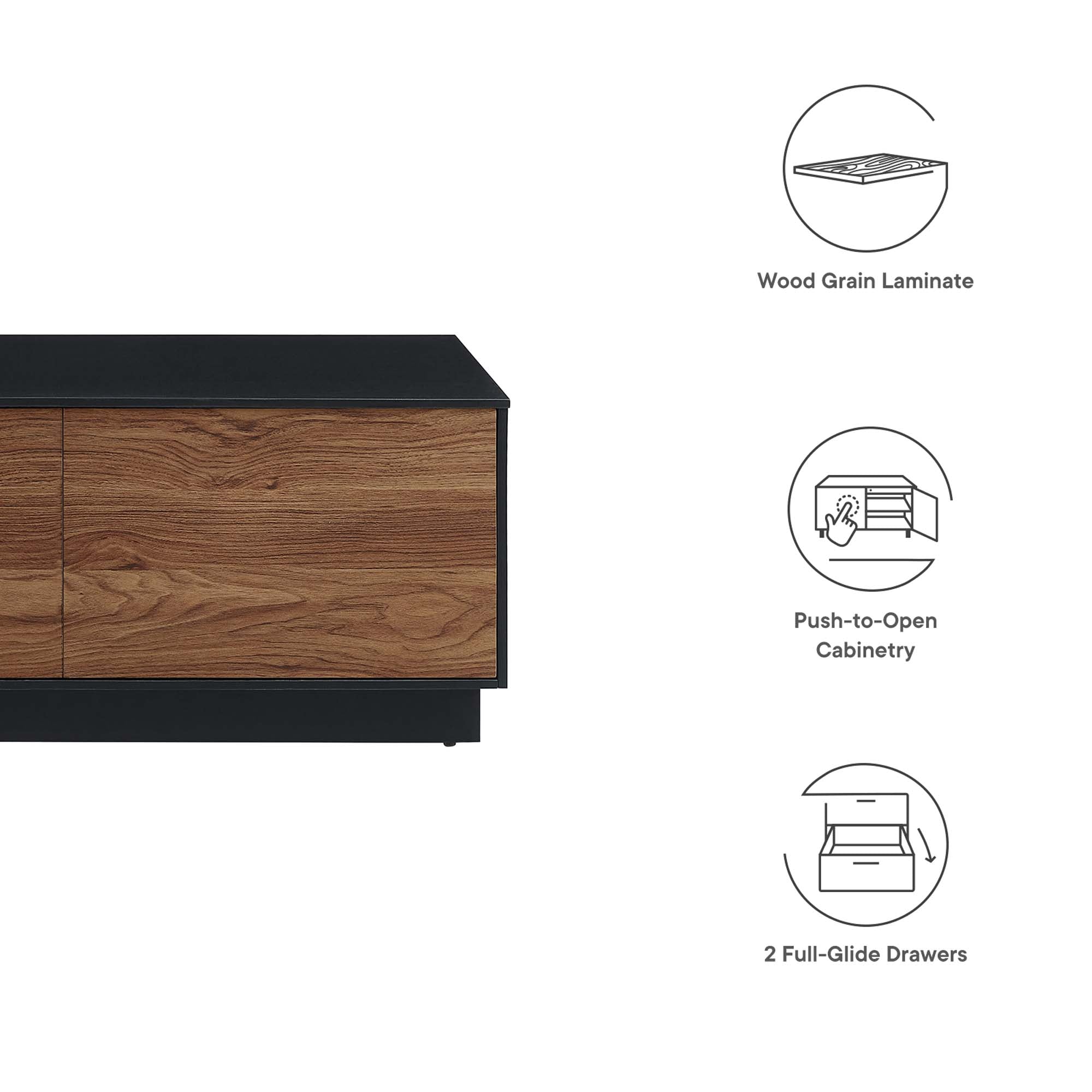 Holden 36” Coffee Table in Black Walnut