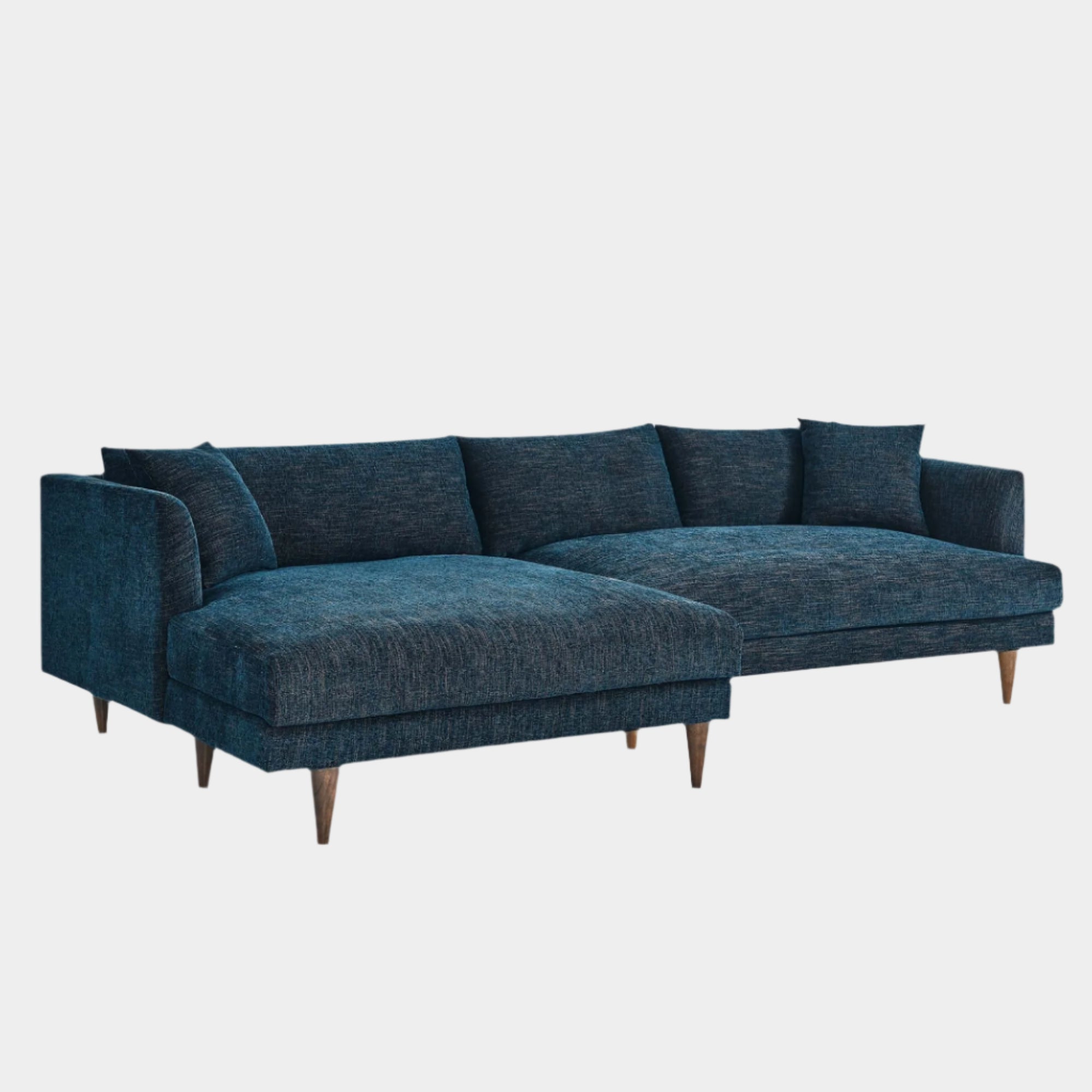 Chaise sans accoudoirs rembourrée en duvet Commix