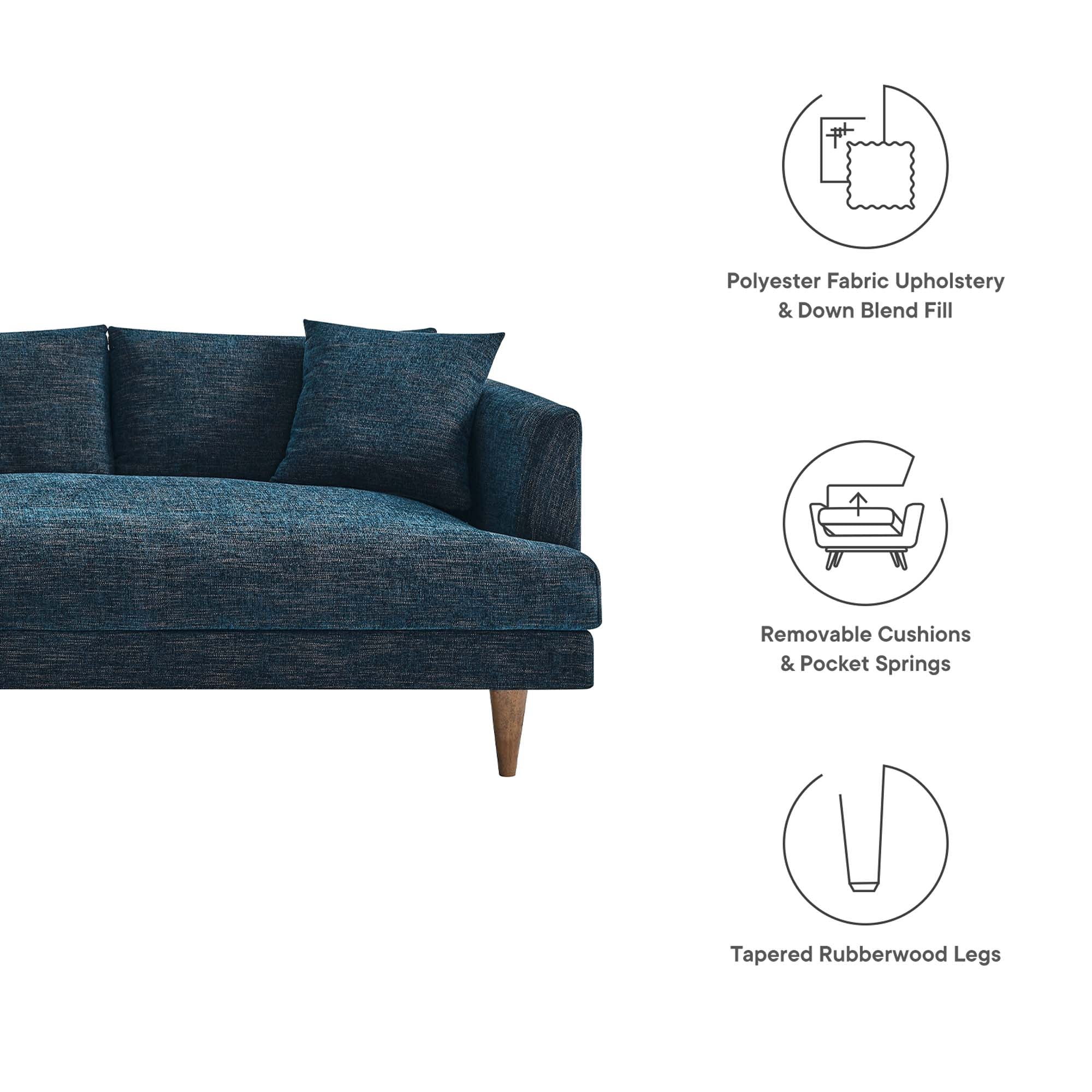 Chaise sans accoudoirs rembourrée en duvet Commix