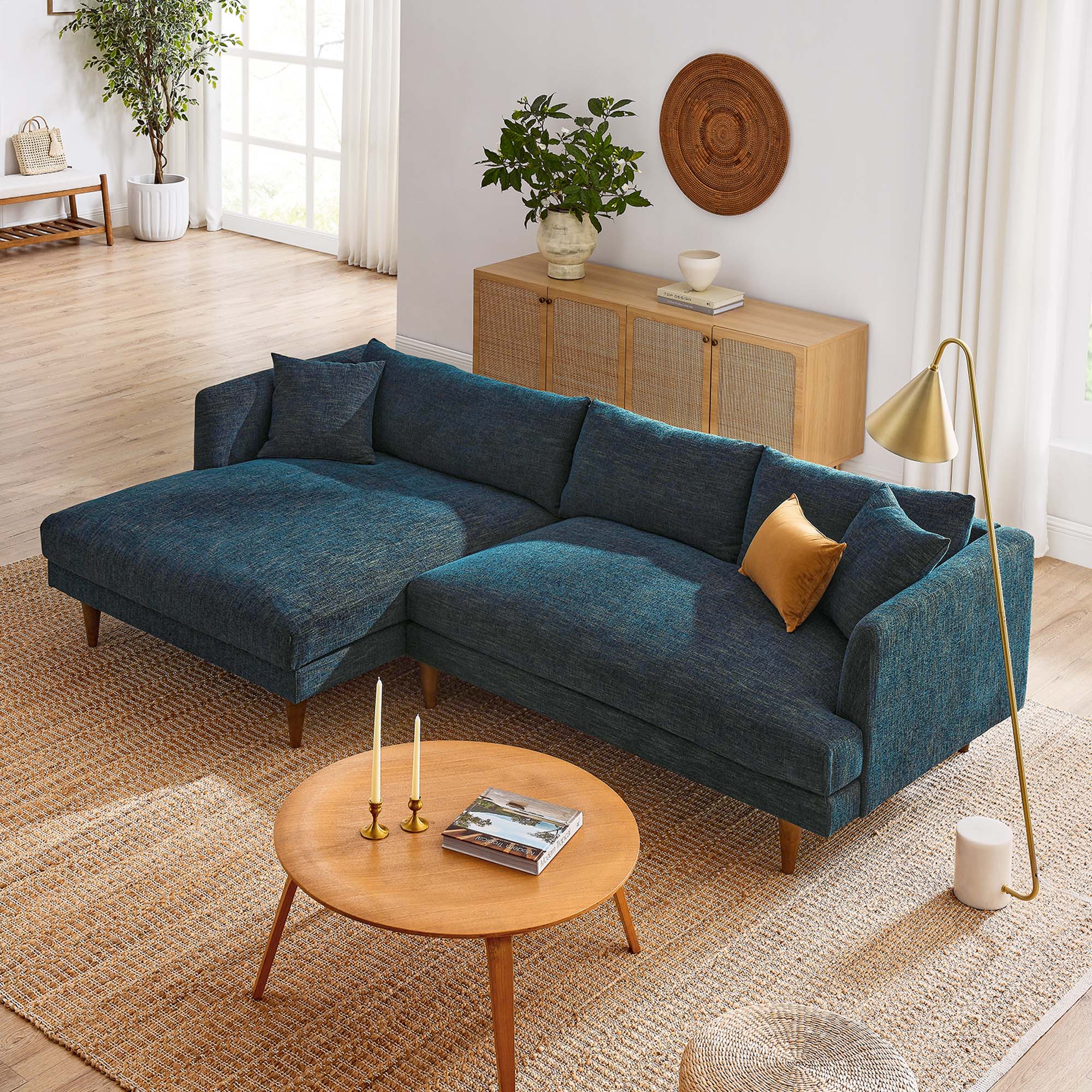 Chaise sans accoudoirs rembourrée en duvet Commix