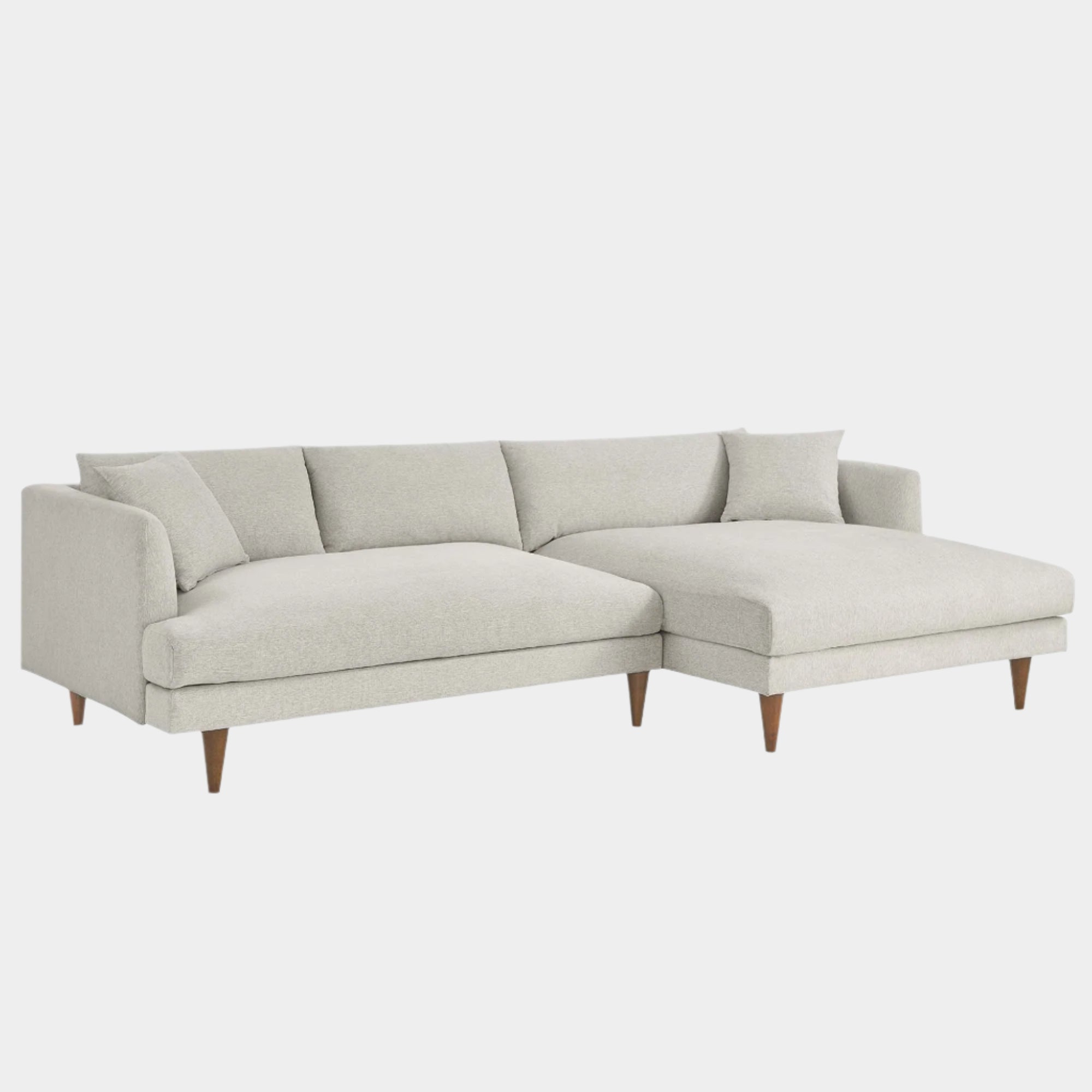 Zoya Right-Facing Down Filled Overstuffed Right Sectional Sofa