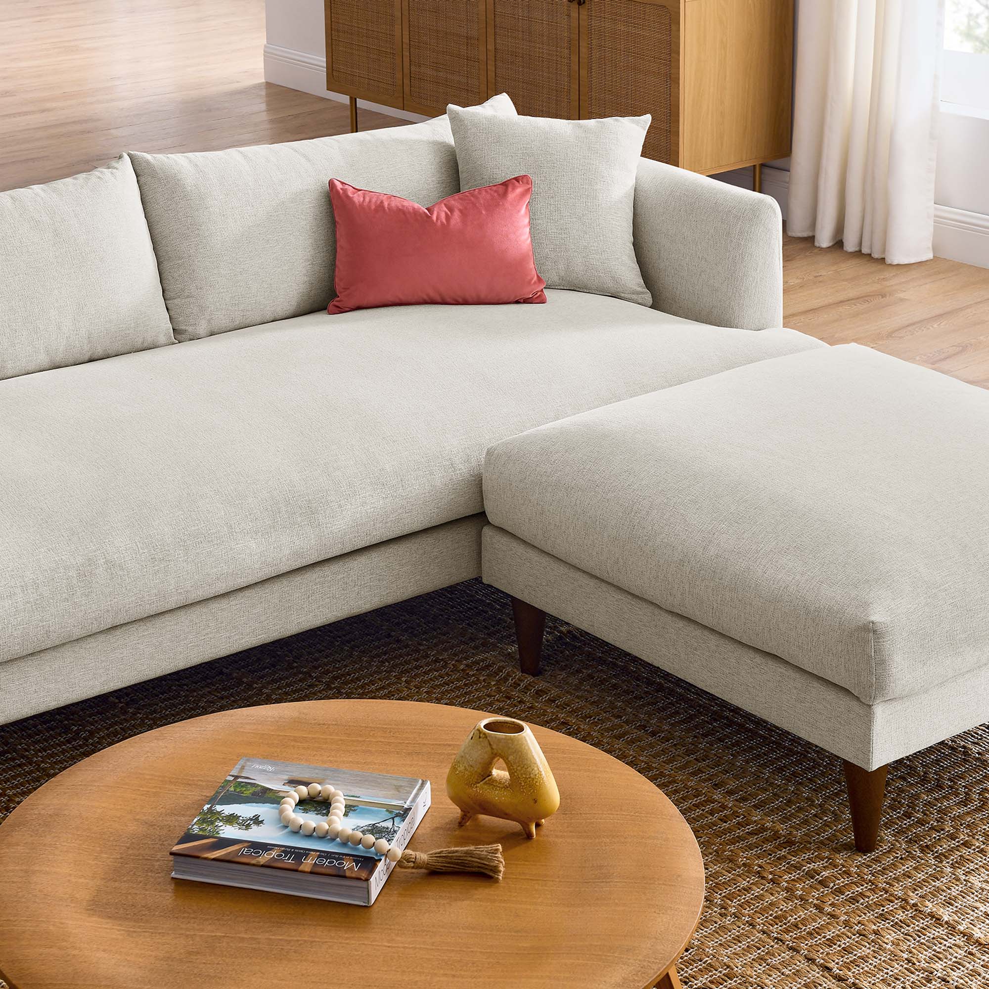 Chaise sans accoudoirs rembourrée en duvet Commix