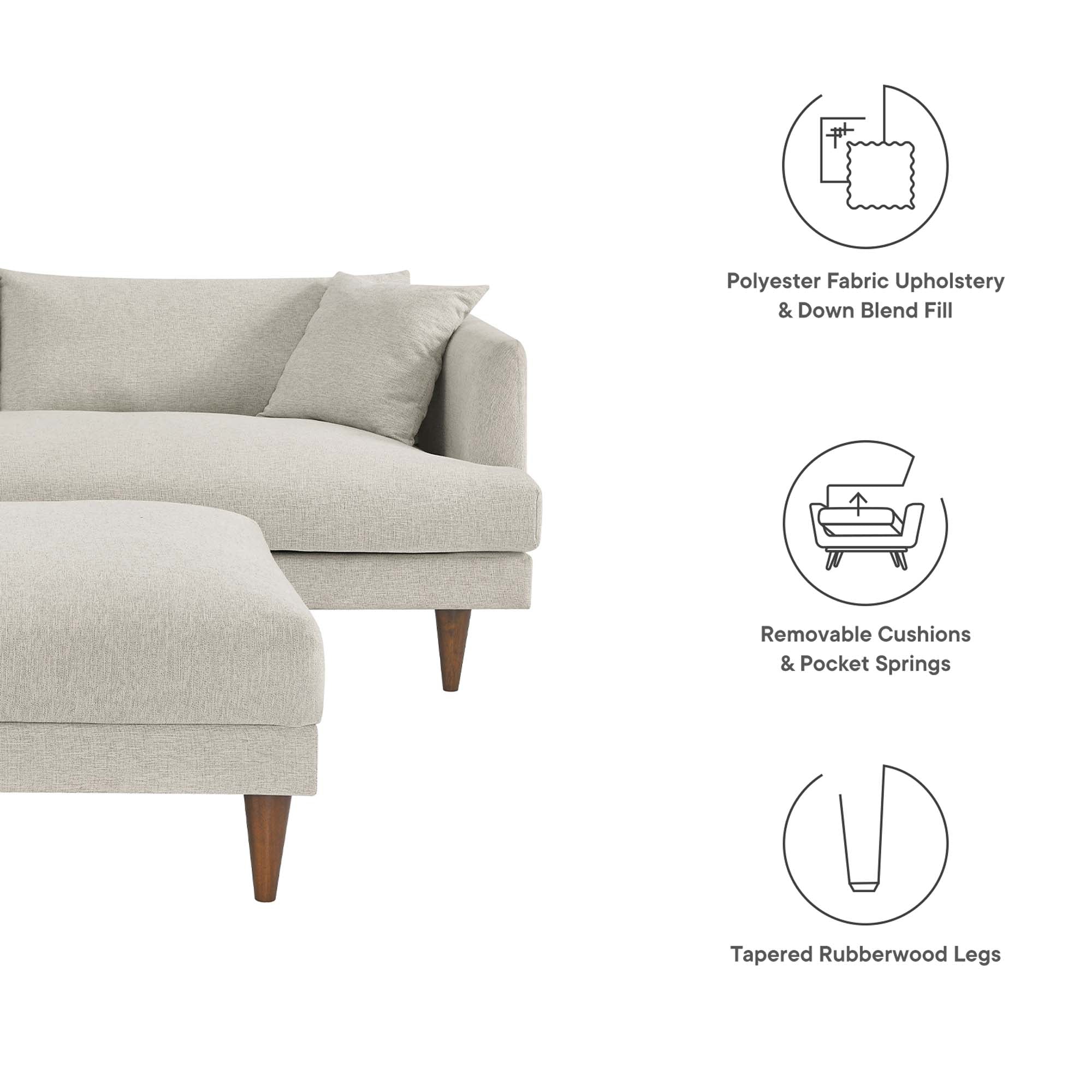 Chaise sans accoudoirs rembourrée en duvet Commix