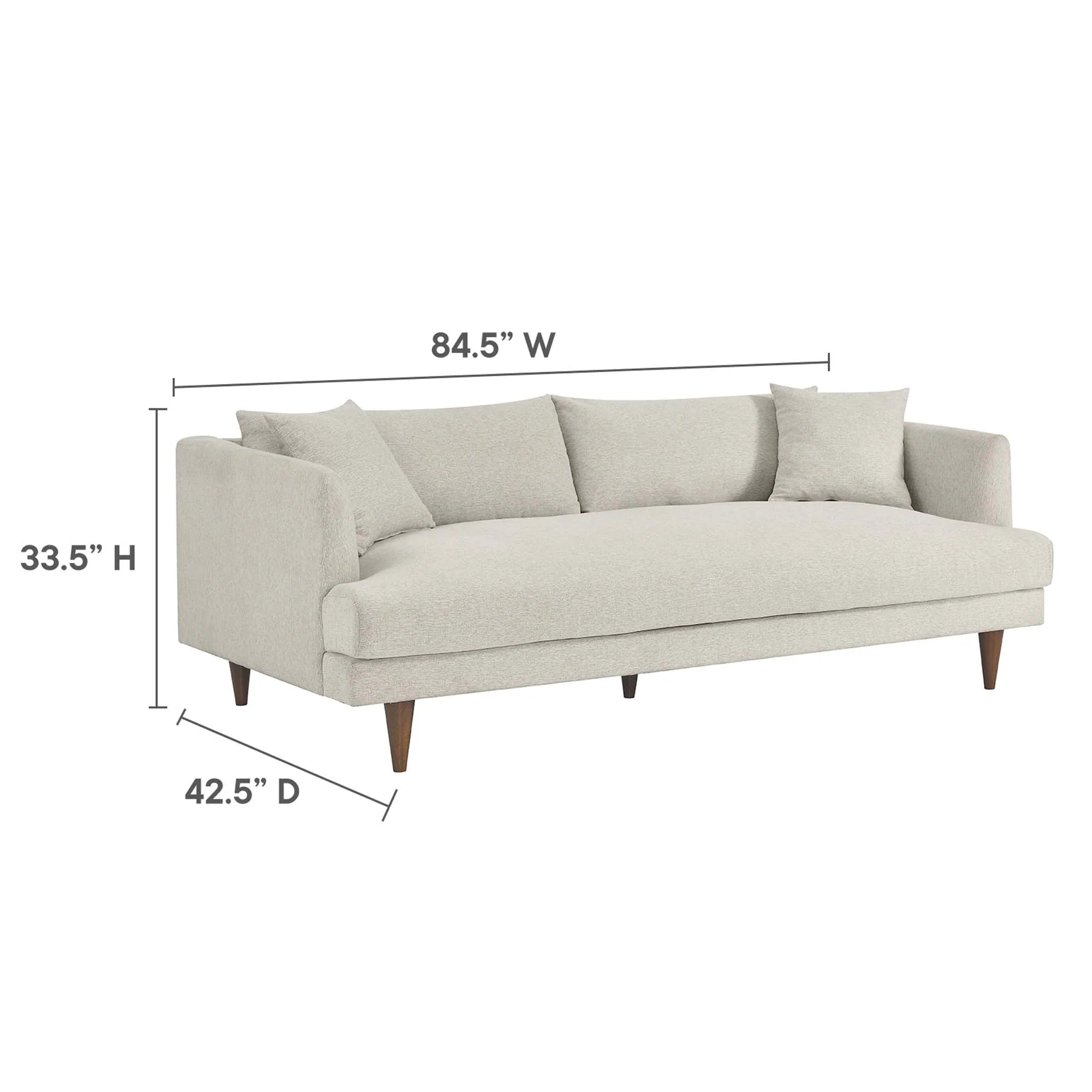 Chaise sans accoudoirs rembourrée en duvet Commix