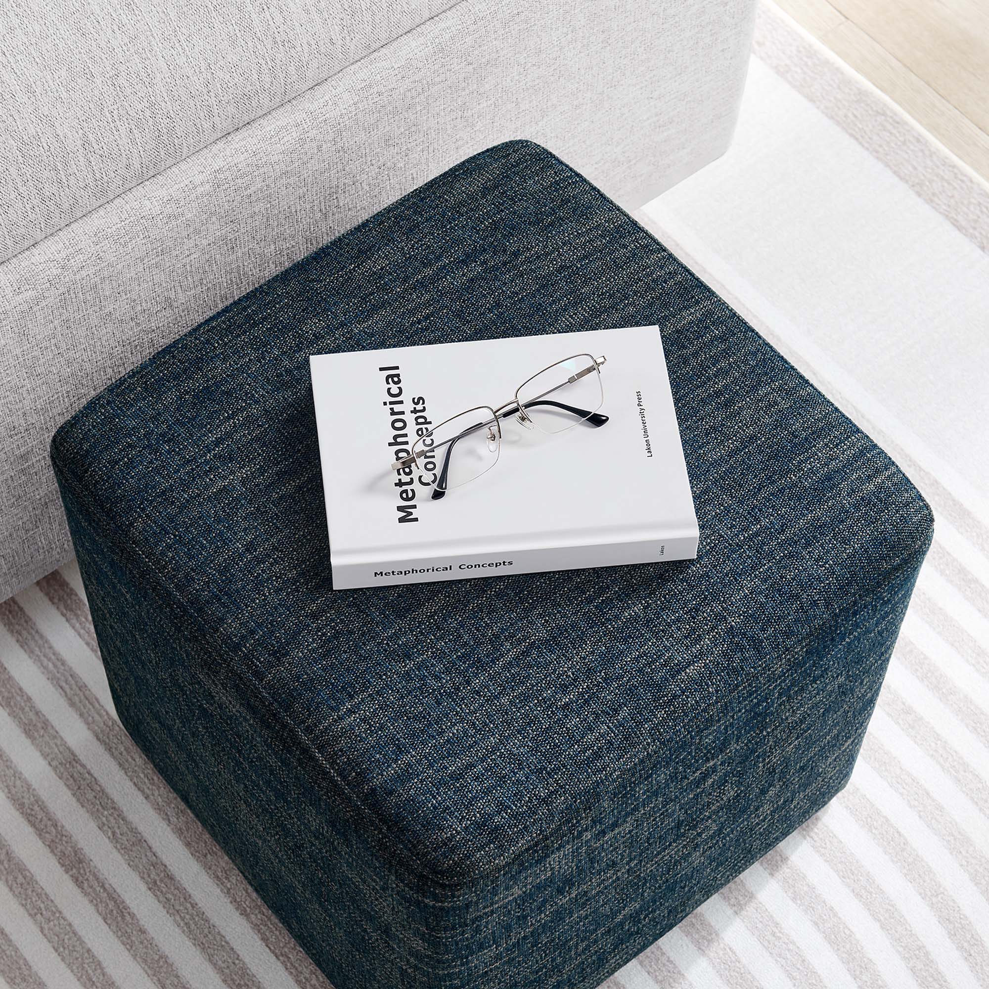 Chaise sans accoudoirs rembourrée en duvet Commix