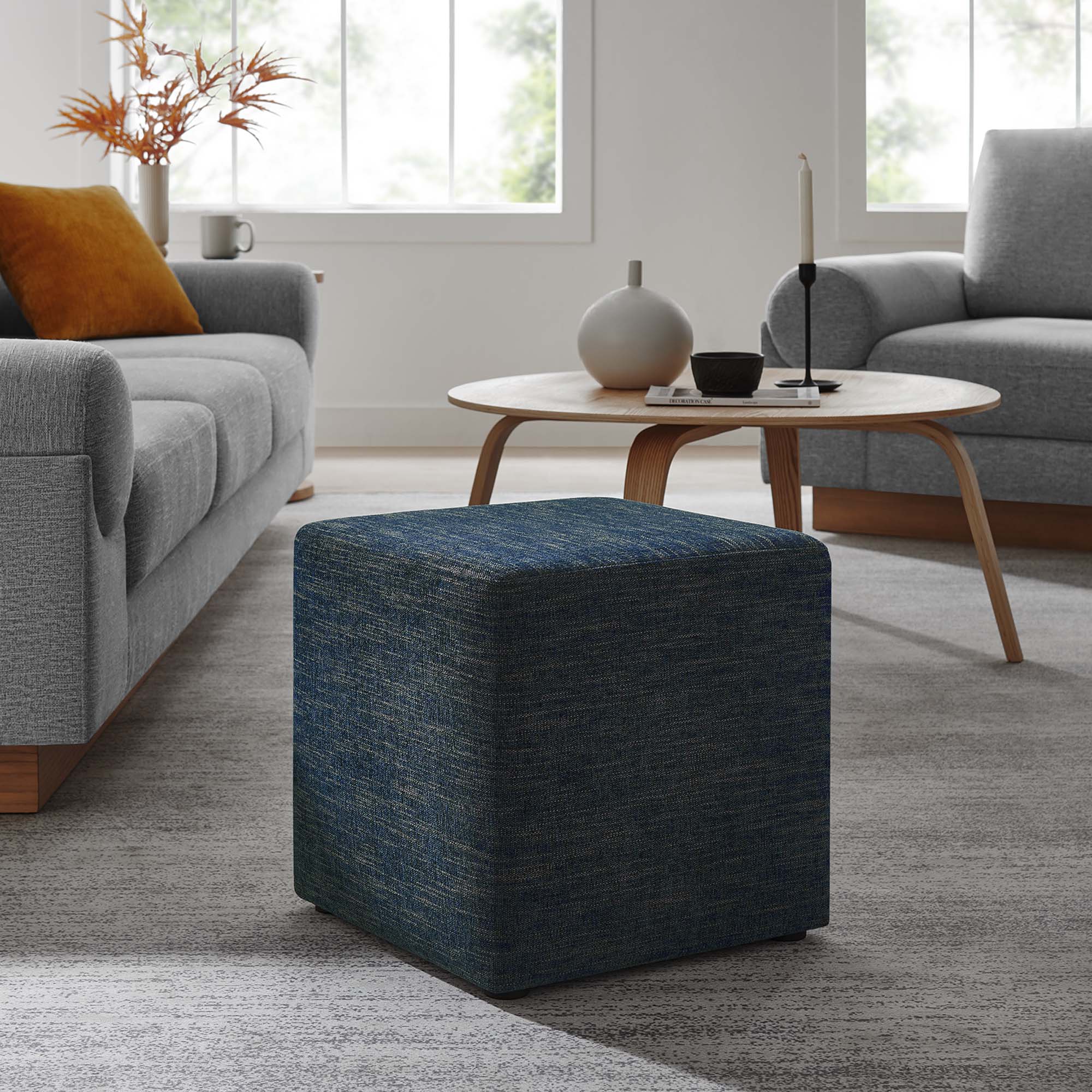 Chaise sans accoudoirs rembourrée en duvet Commix