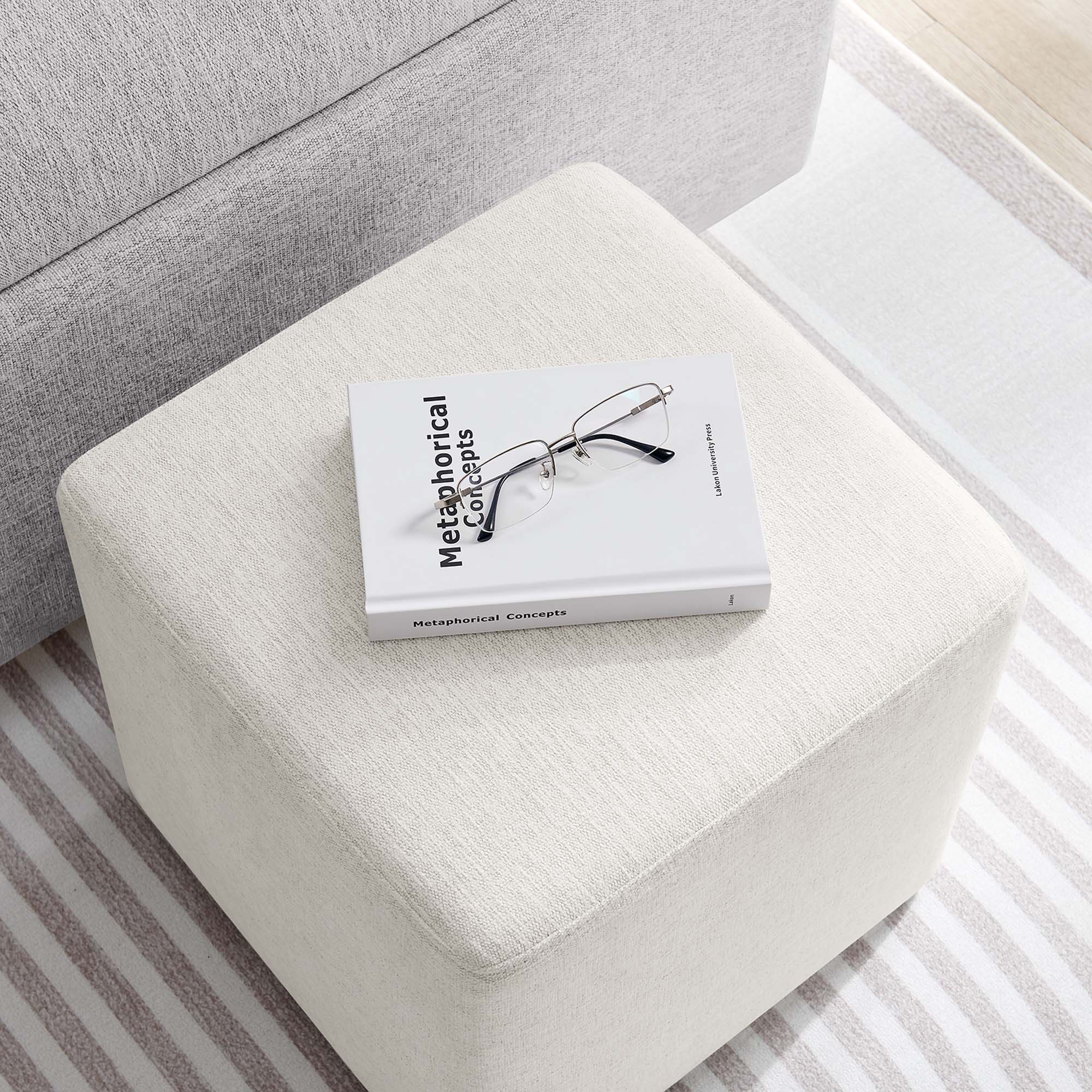 Chaise sans accoudoirs rembourrée en duvet Commix