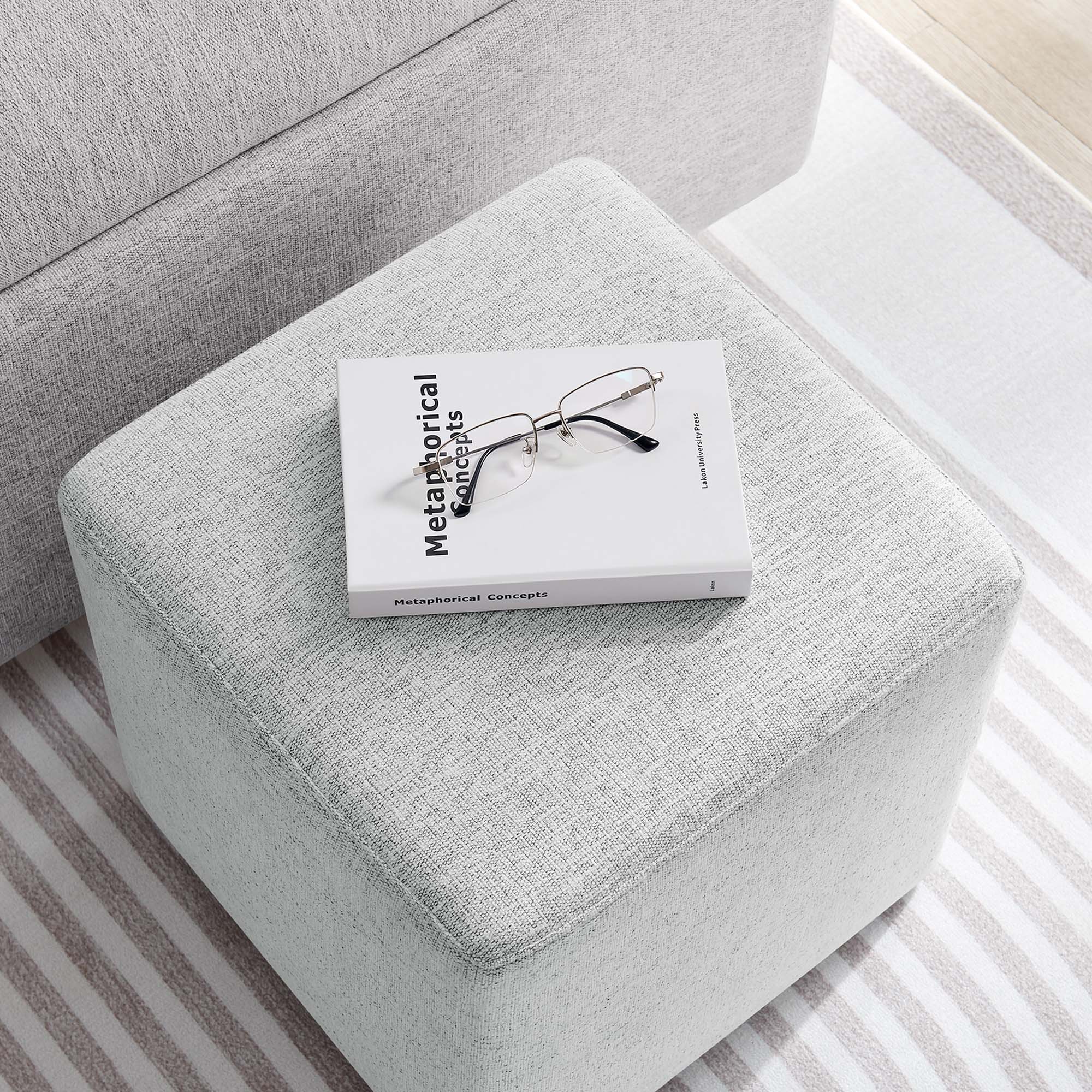 Chaise sans accoudoirs rembourrée en duvet Commix