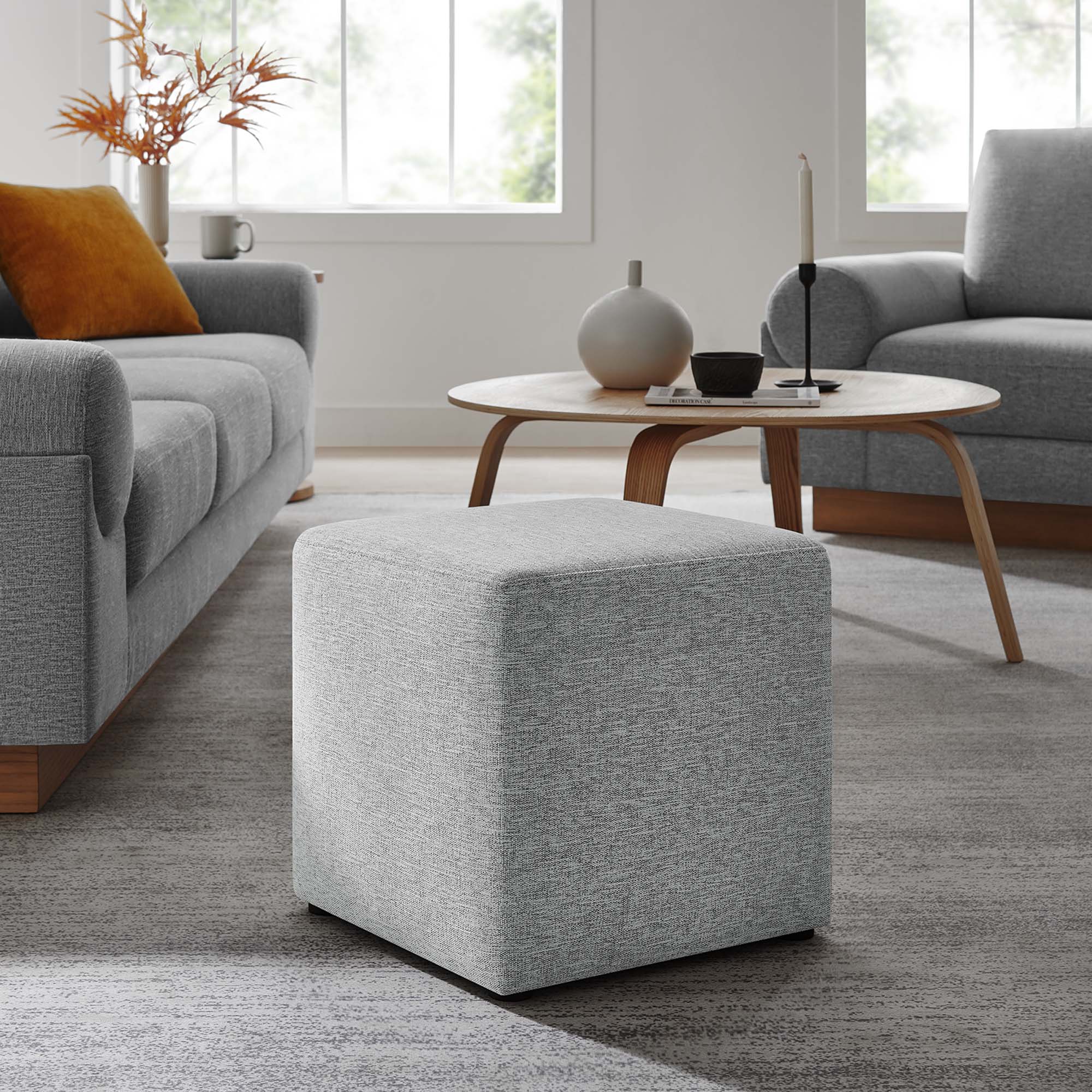 Chaise sans accoudoirs rembourrée en duvet Commix