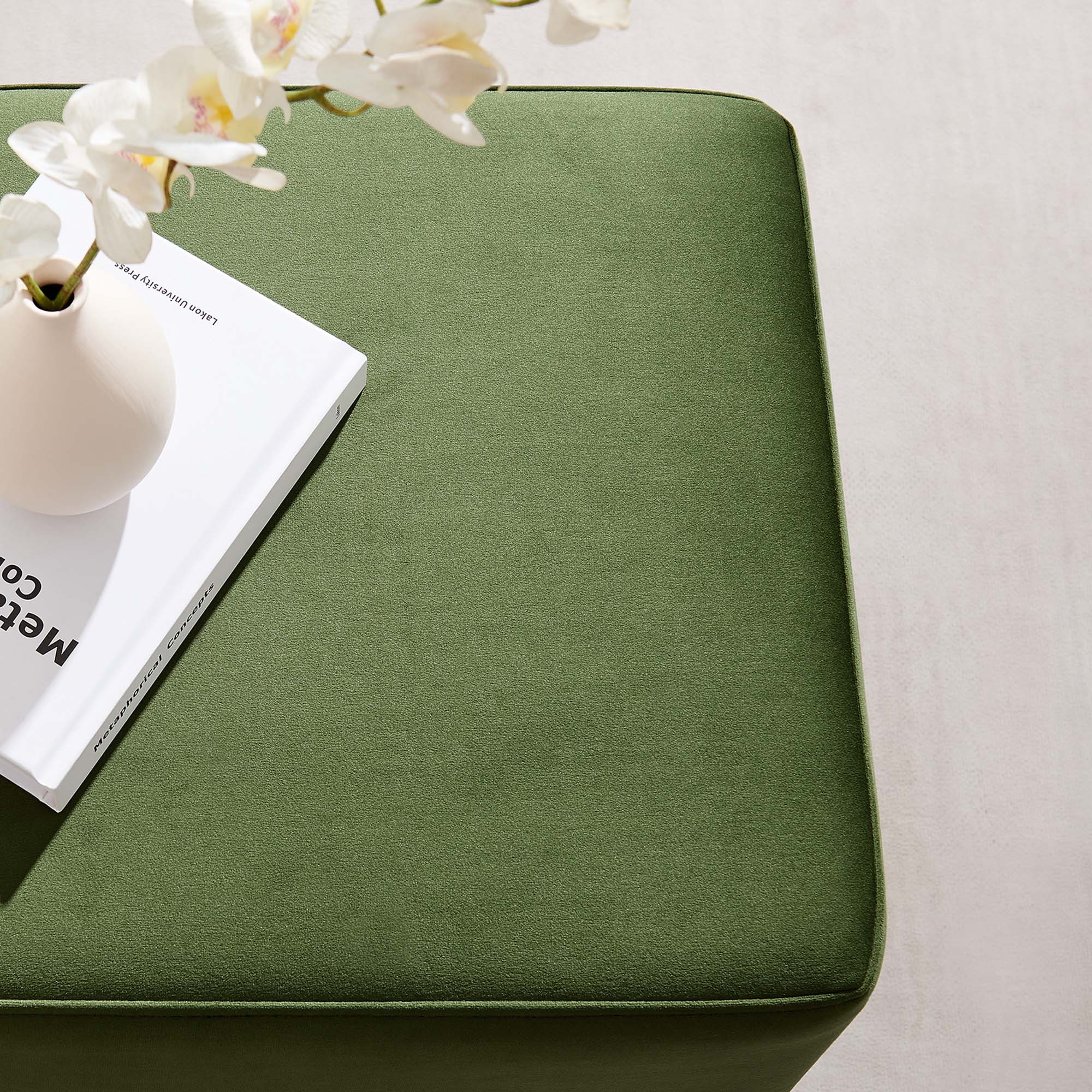 Chaise sans accoudoirs rembourrée en duvet Commix