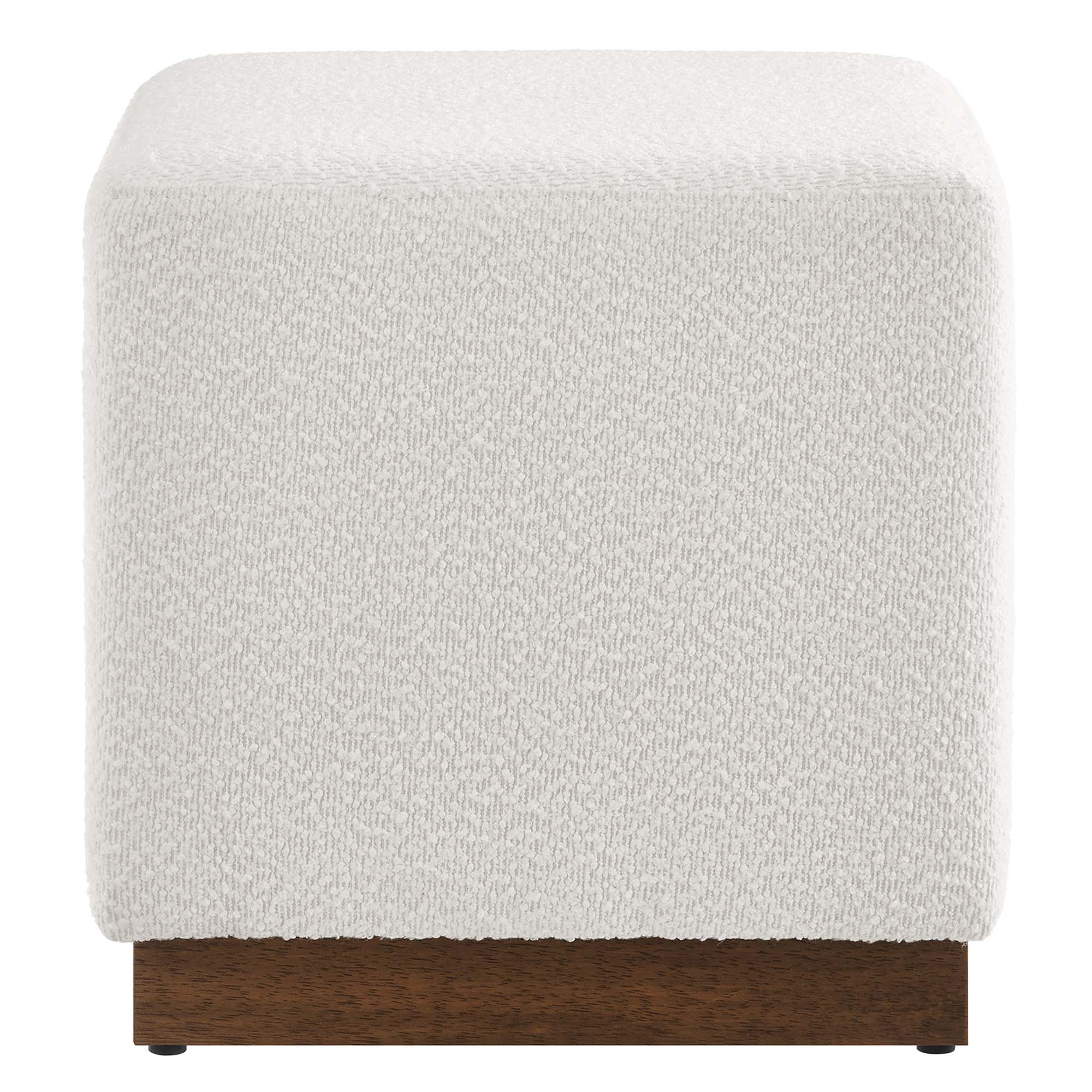 Tilden Square Boucle Upholstered Ottoman
