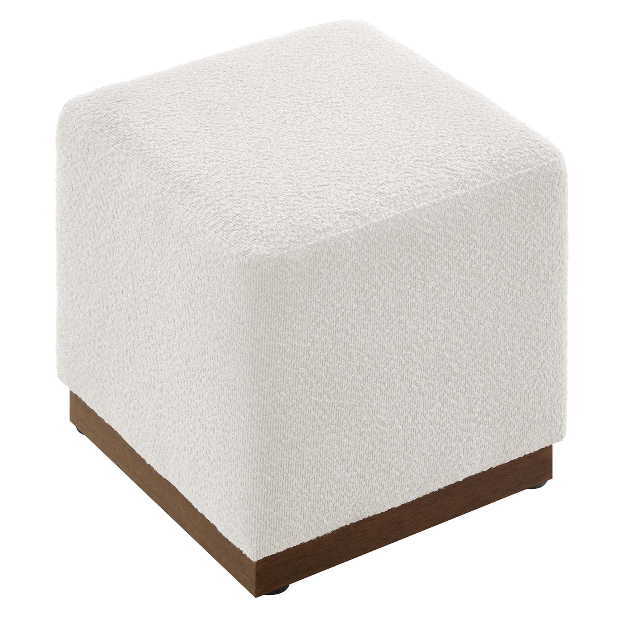 Tilden Square Boucle Upholstered Ottoman