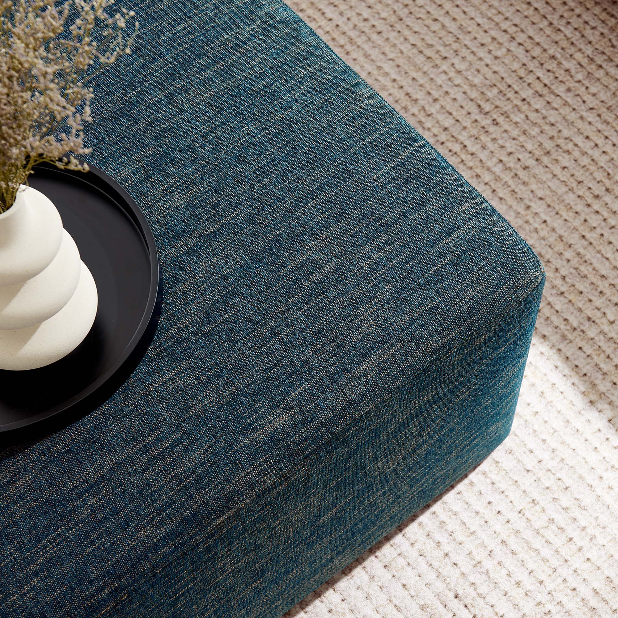 Chaise sans accoudoirs rembourrée en duvet Commix