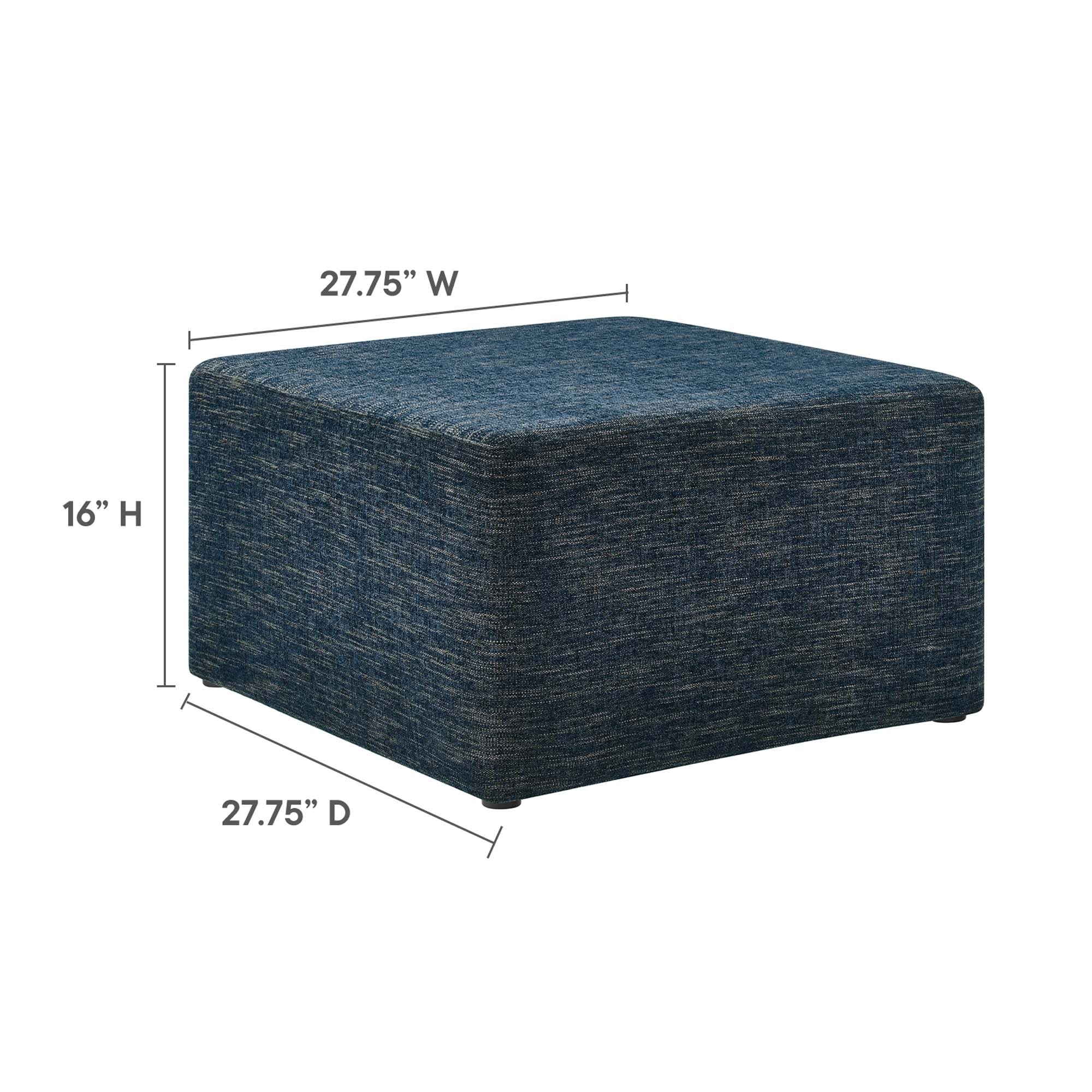 Chaise sans accoudoirs rembourrée en duvet Commix