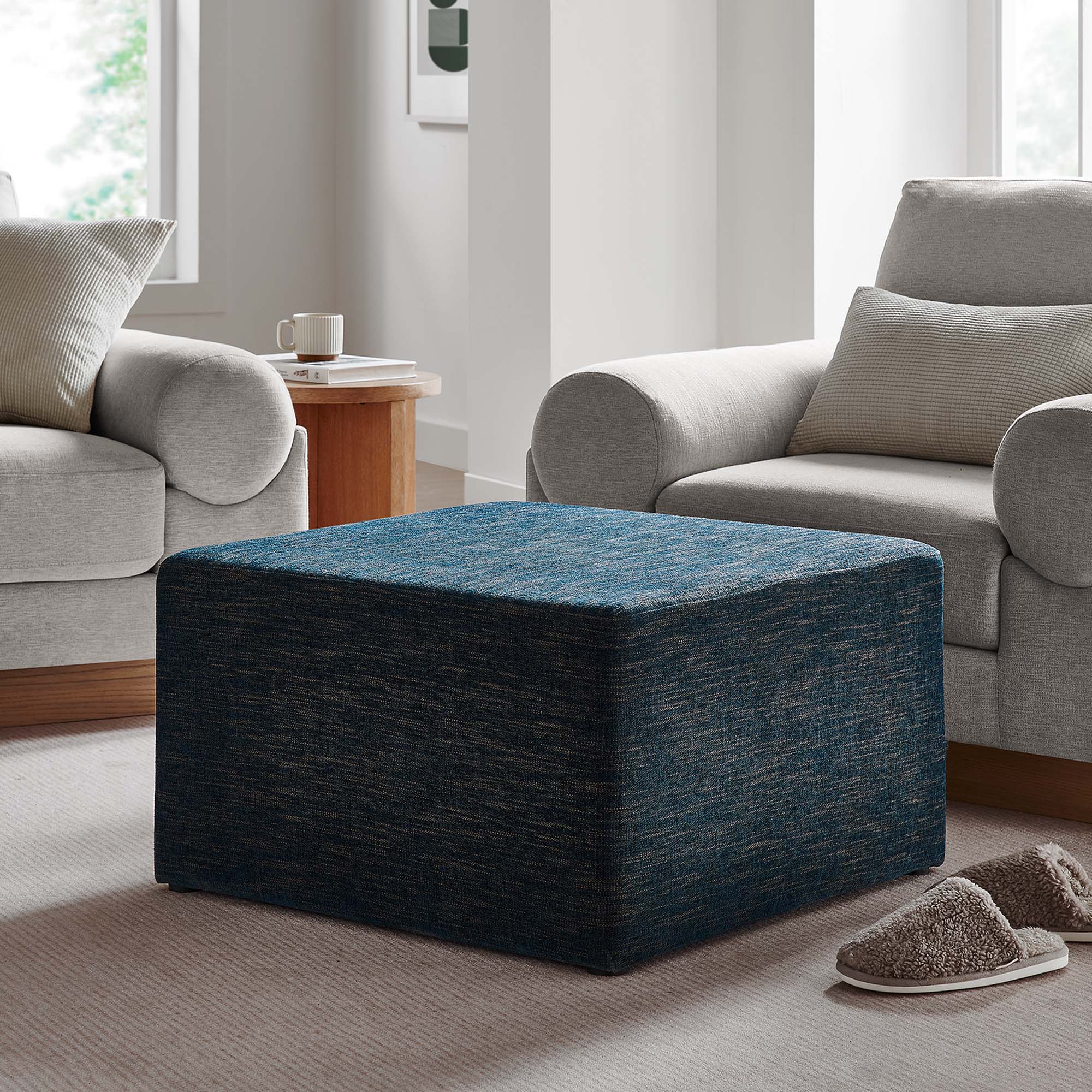 Chaise sans accoudoirs rembourrée en duvet Commix