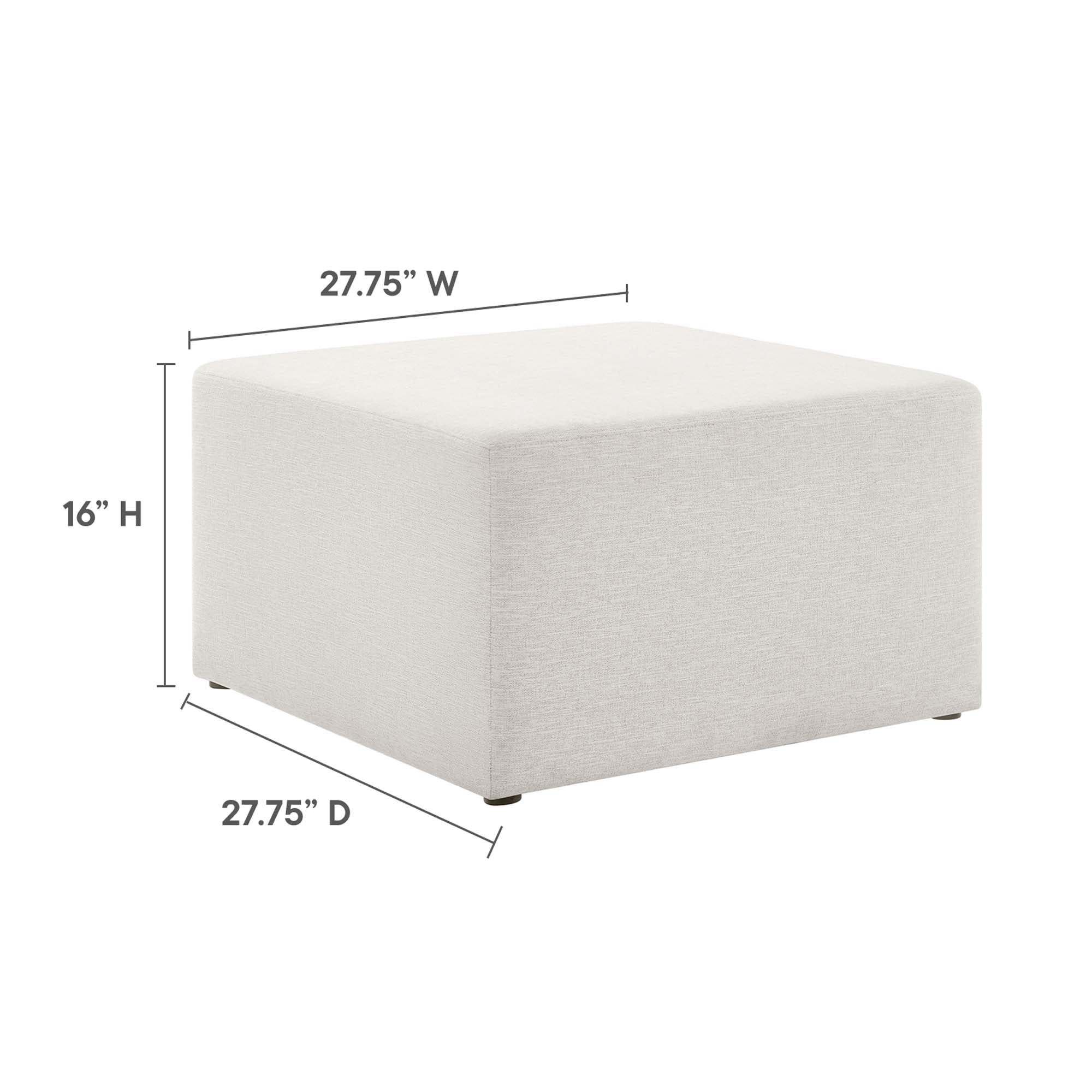 Chaise sans accoudoirs rembourrée en duvet Commix