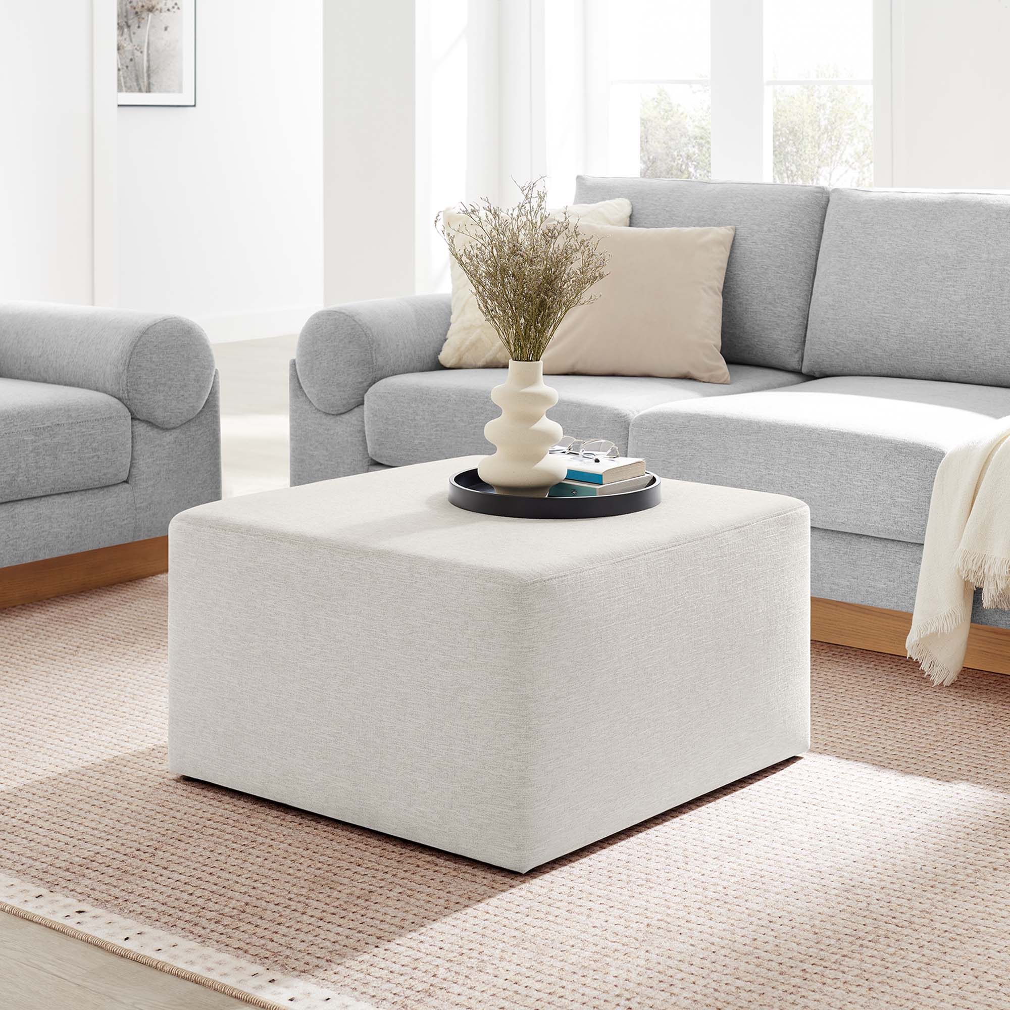 Chaise sans accoudoirs rembourrée en duvet Commix