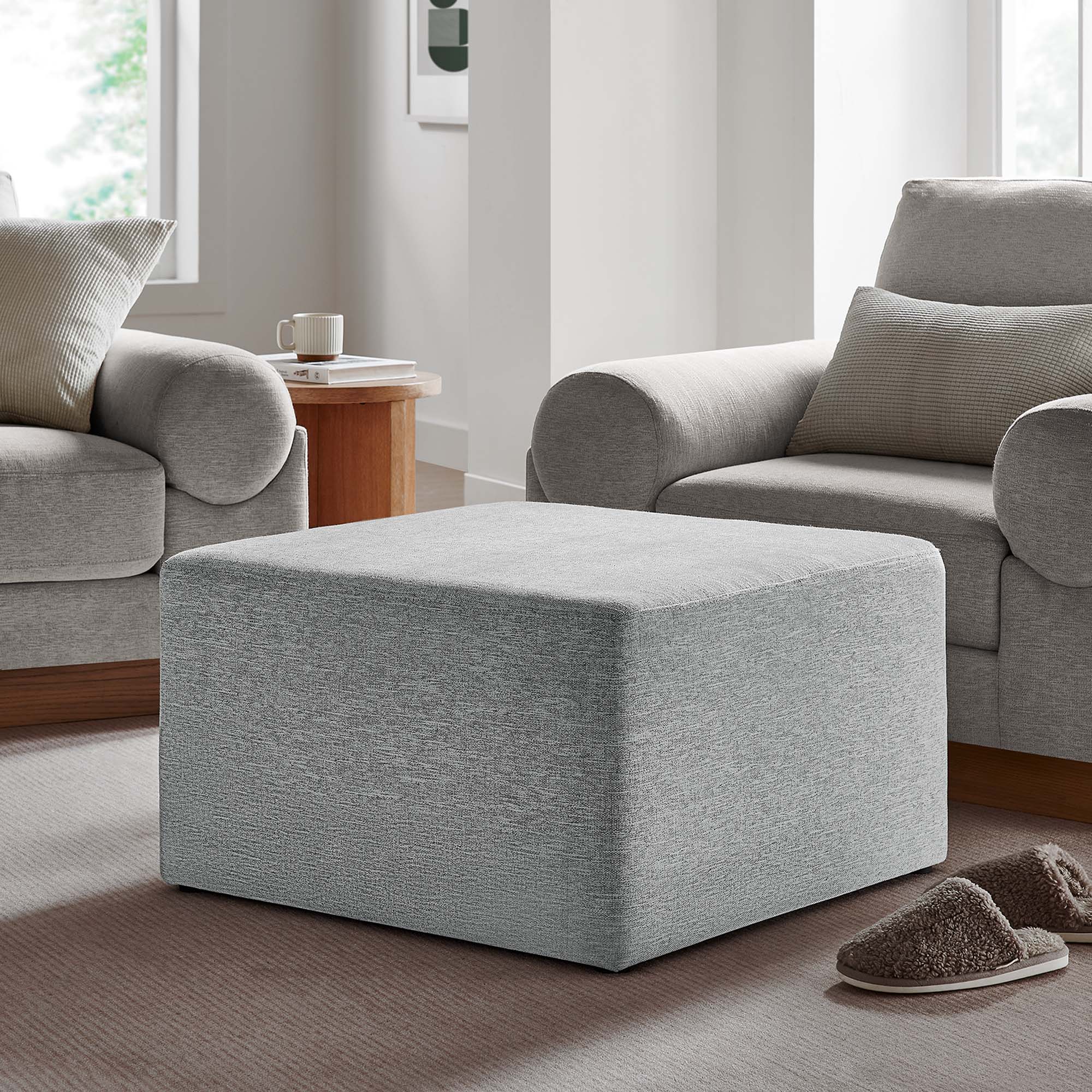 Chaise sans accoudoirs rembourrée en duvet Commix
