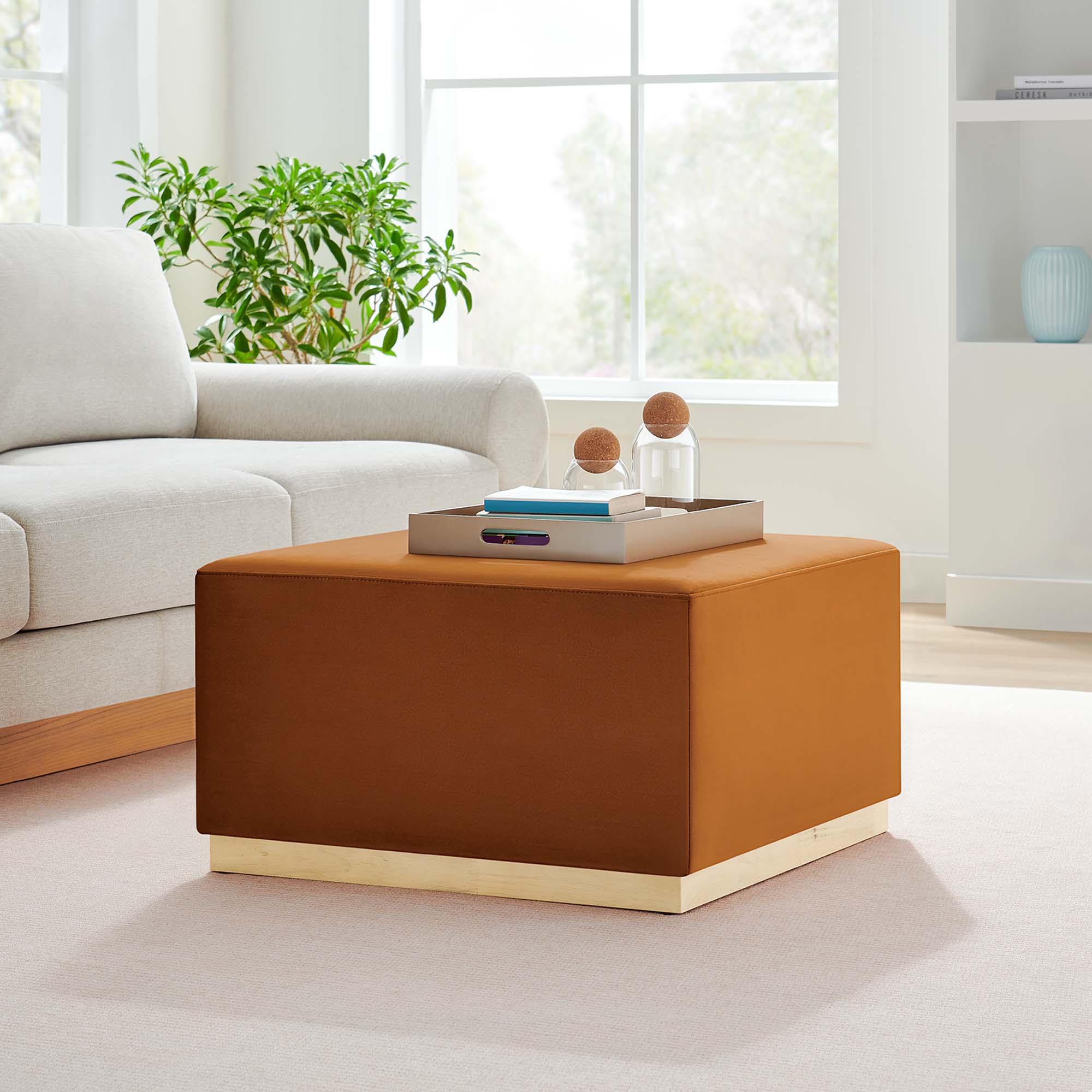 Chaise sans accoudoirs rembourrée en duvet Commix