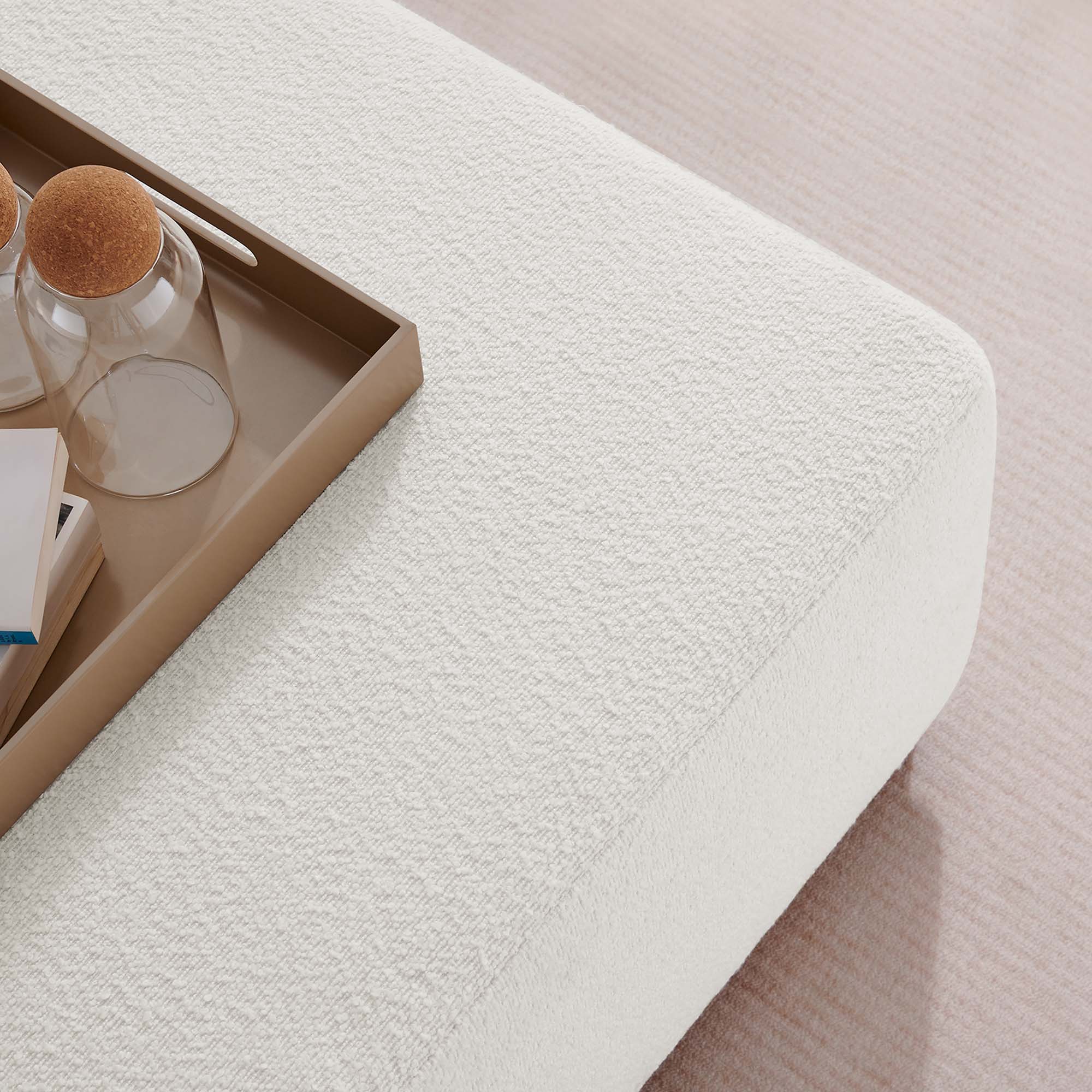 Chaise sans accoudoirs rembourrée en duvet Commix