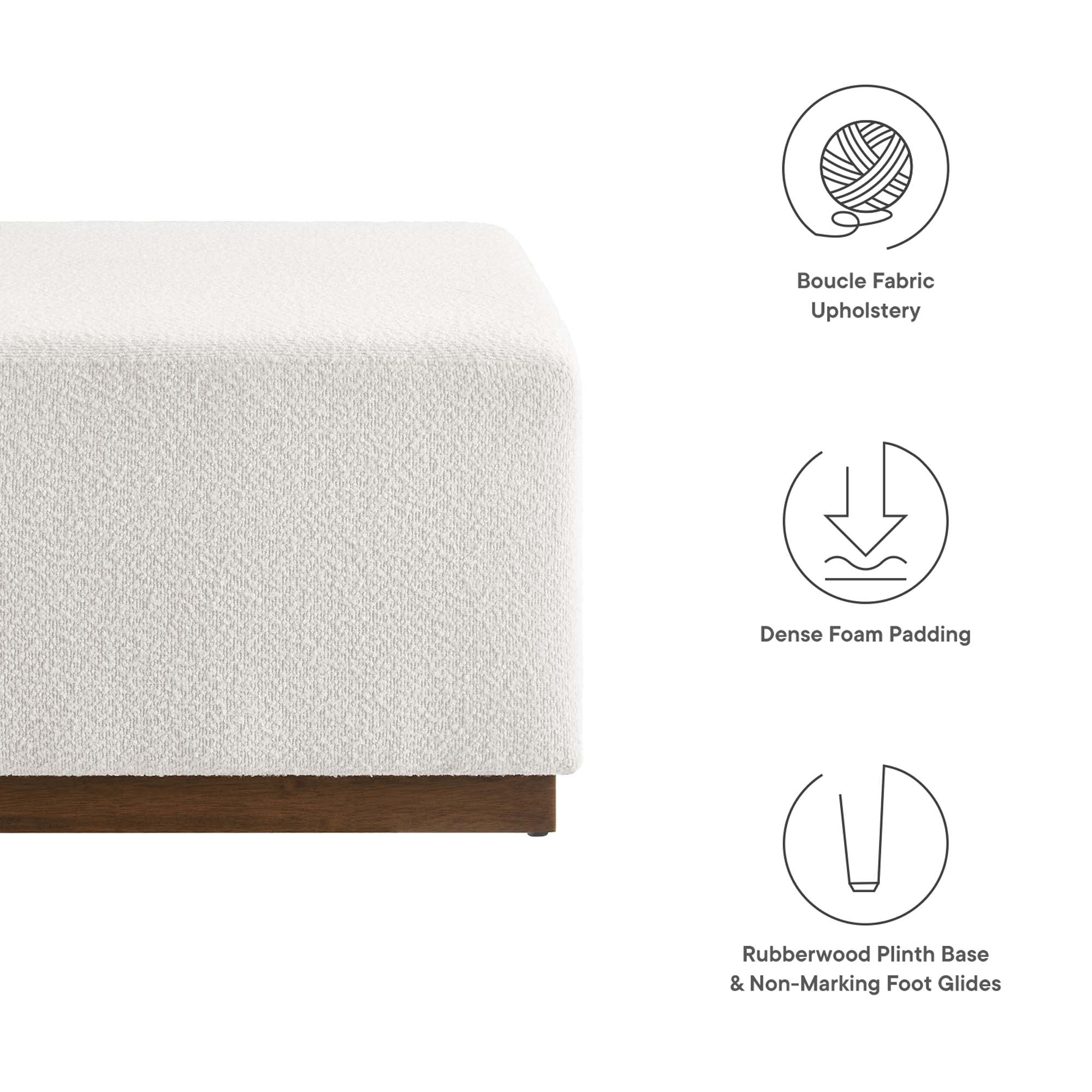 Chaise sans accoudoirs rembourrée en duvet Commix