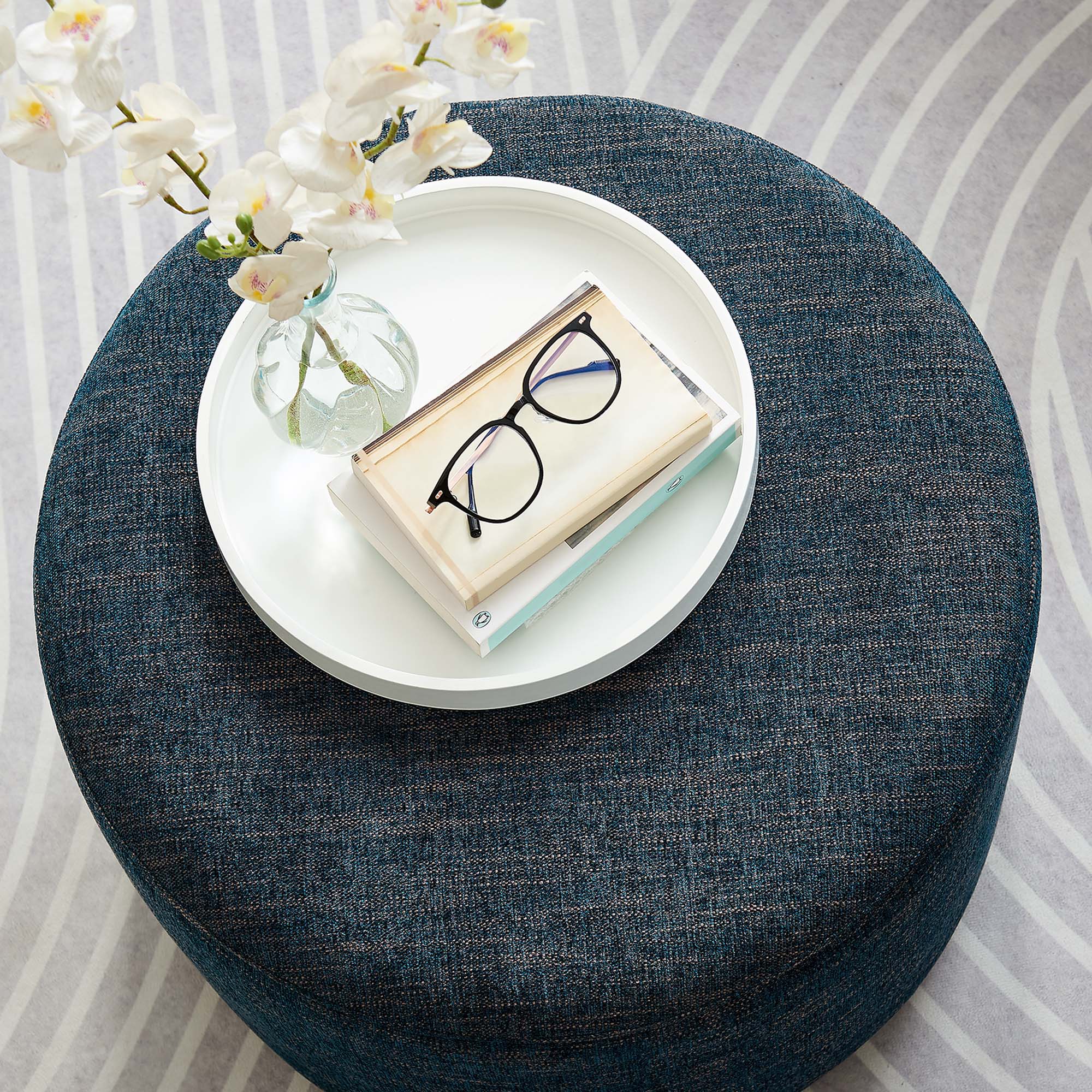Chaise sans accoudoirs rembourrée en duvet Commix