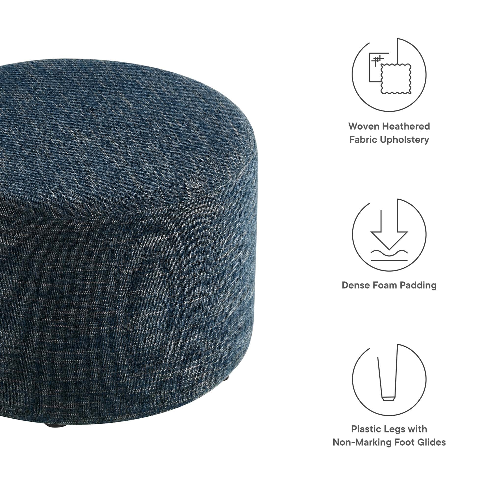 Chaise sans accoudoirs rembourrée en duvet Commix