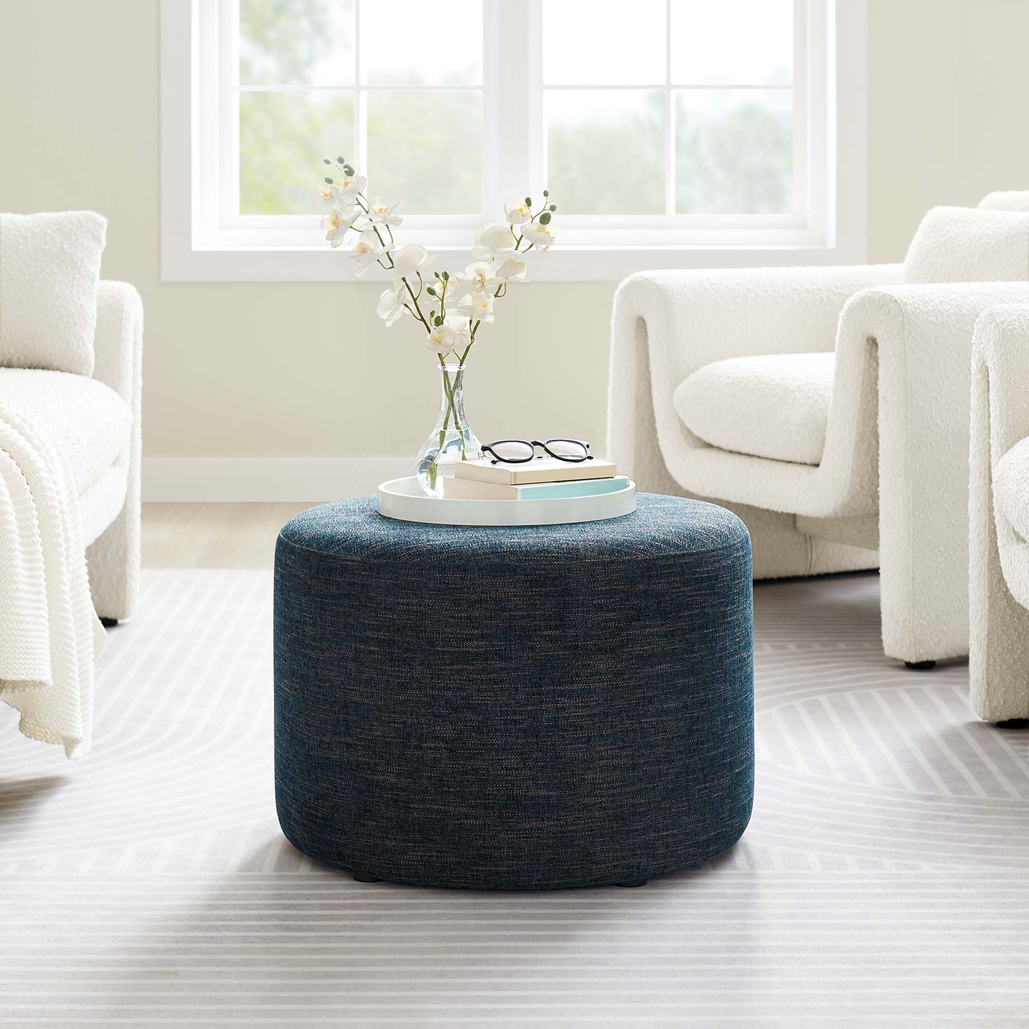 Chaise sans accoudoirs rembourrée en duvet Commix