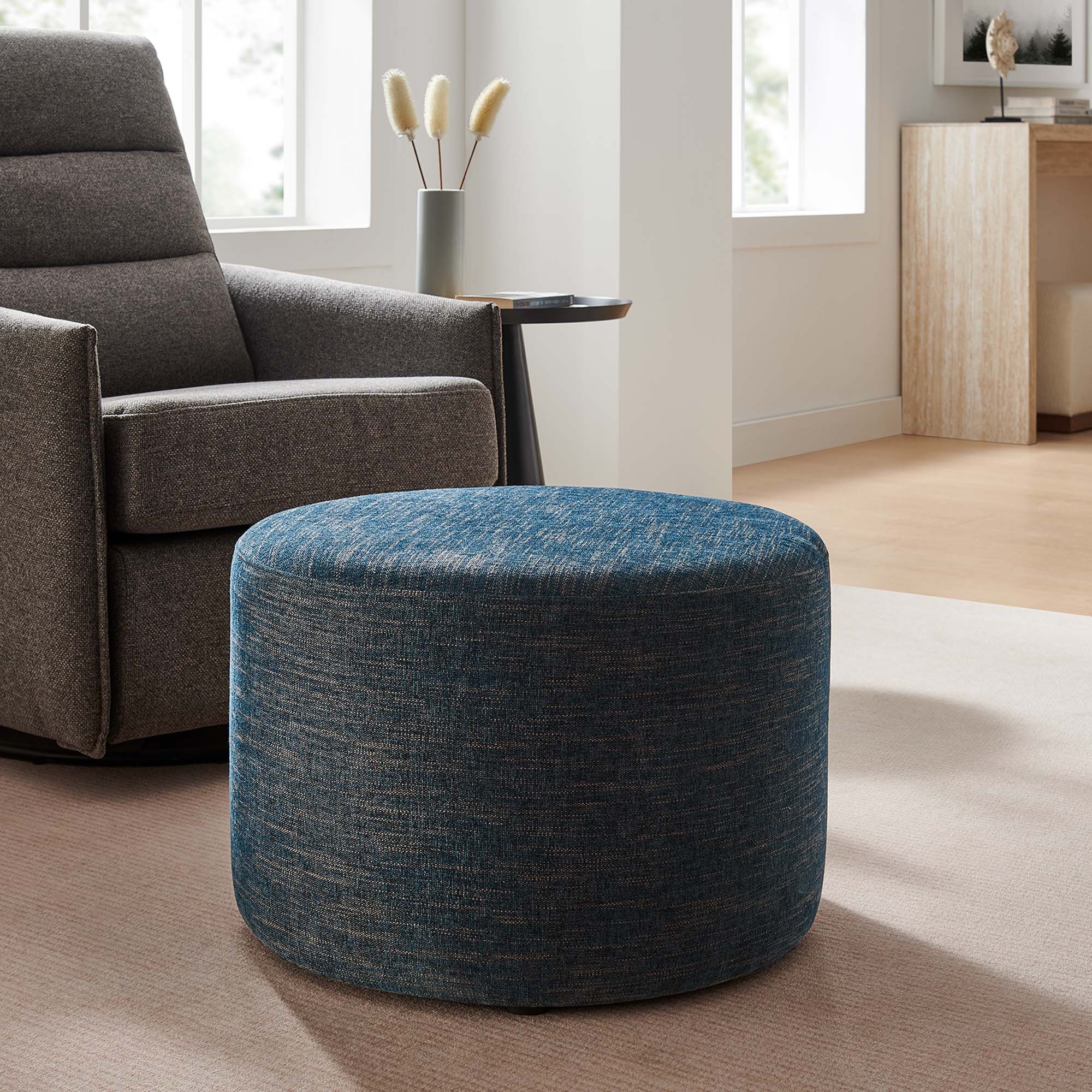 Chaise sans accoudoirs rembourrée en duvet Commix
