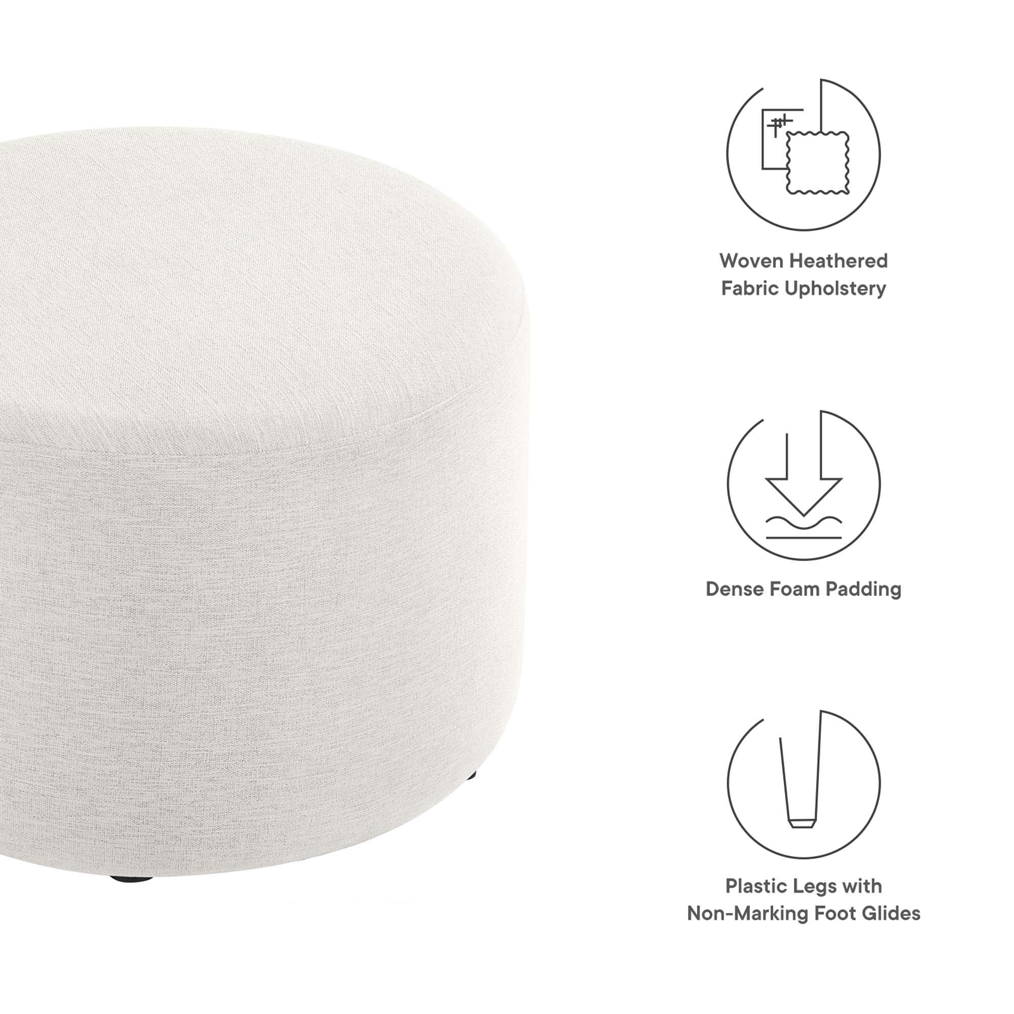 Chaise sans accoudoirs rembourrée en duvet Commix
