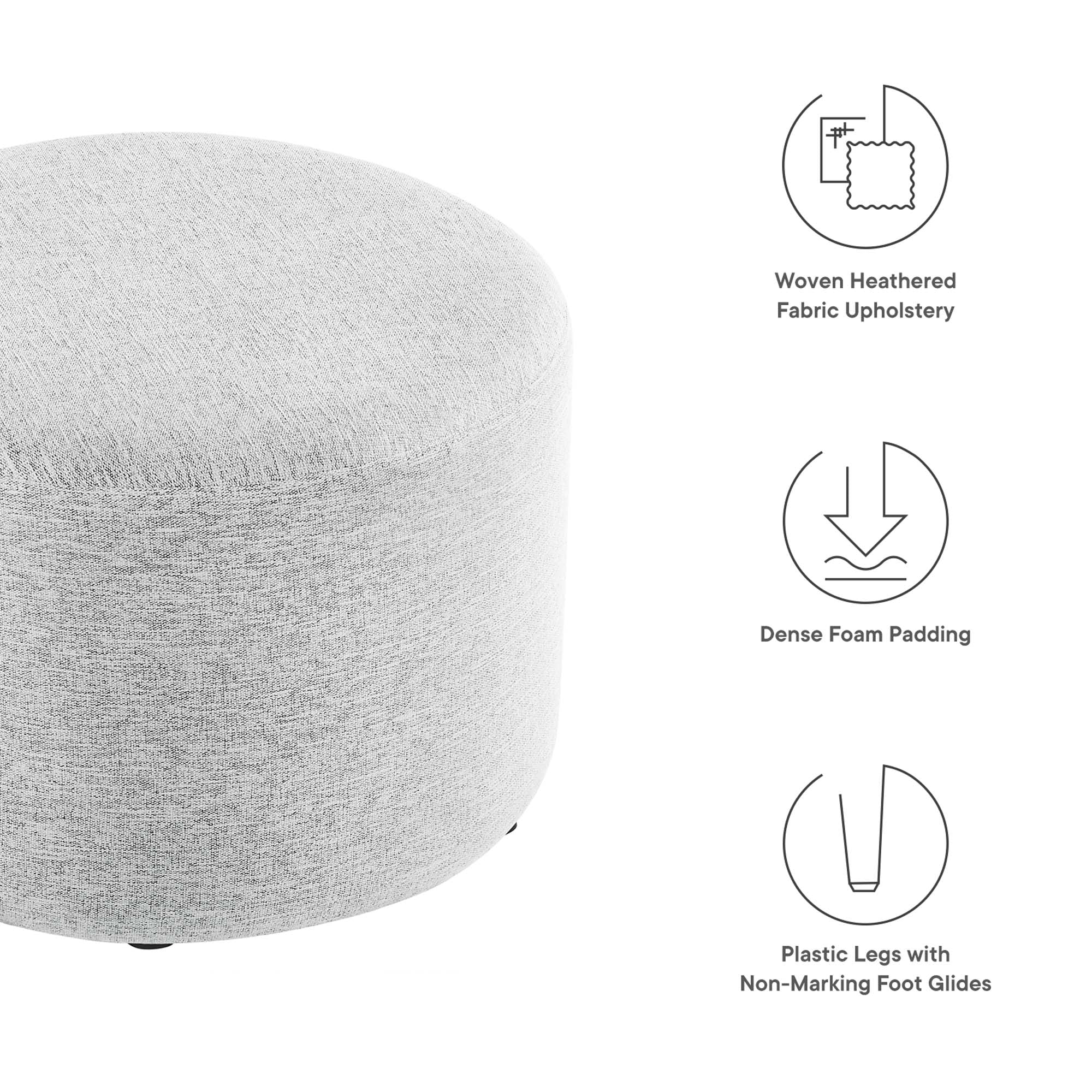 Chaise sans accoudoirs rembourrée en duvet Commix