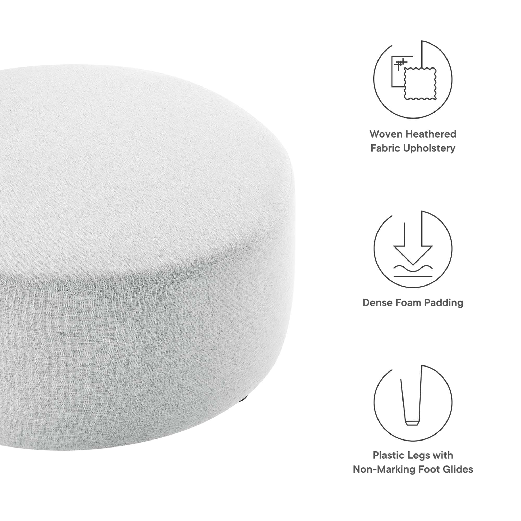 Chaise sans accoudoirs rembourrée en duvet Commix