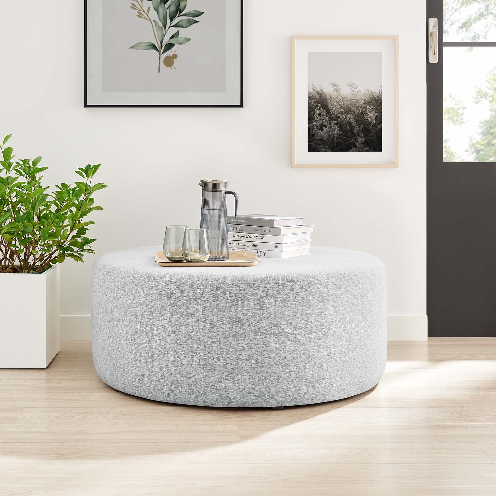 Chaise sans accoudoirs rembourrée en duvet Commix