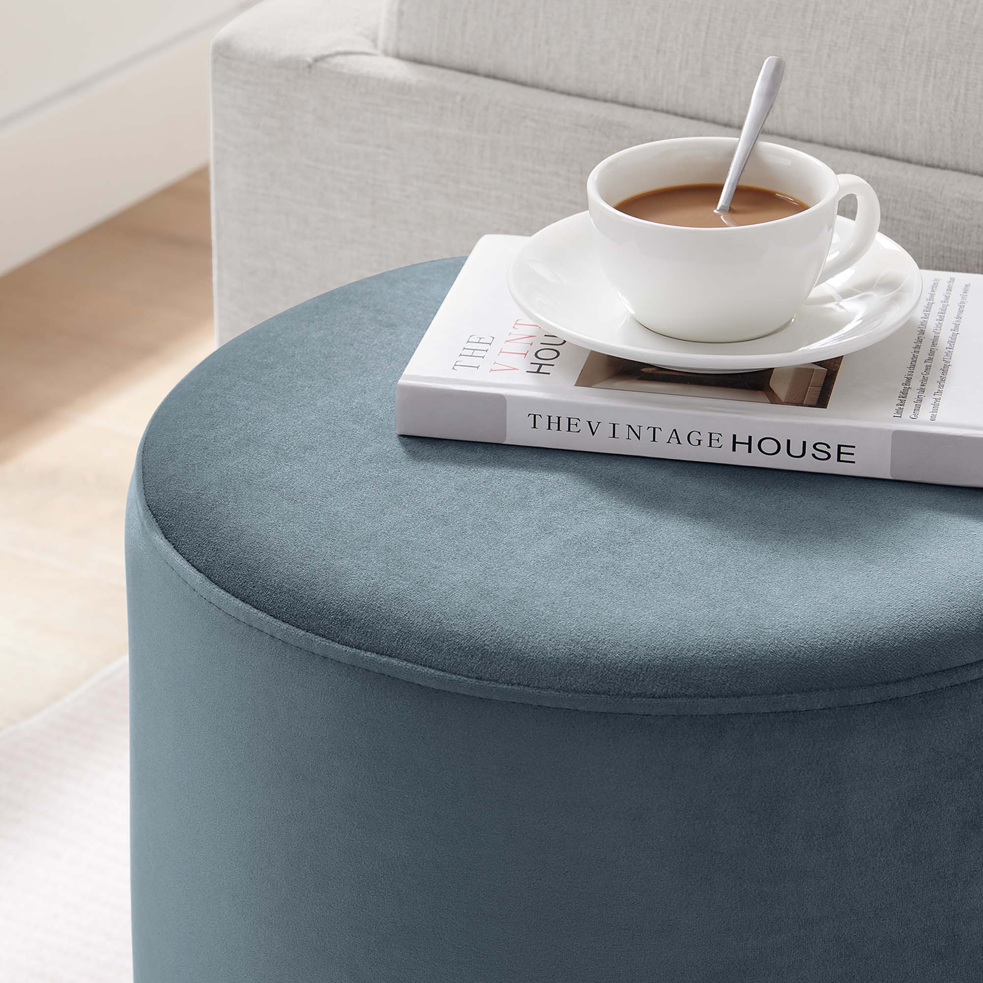 Chaise sans accoudoirs rembourrée en duvet Commix